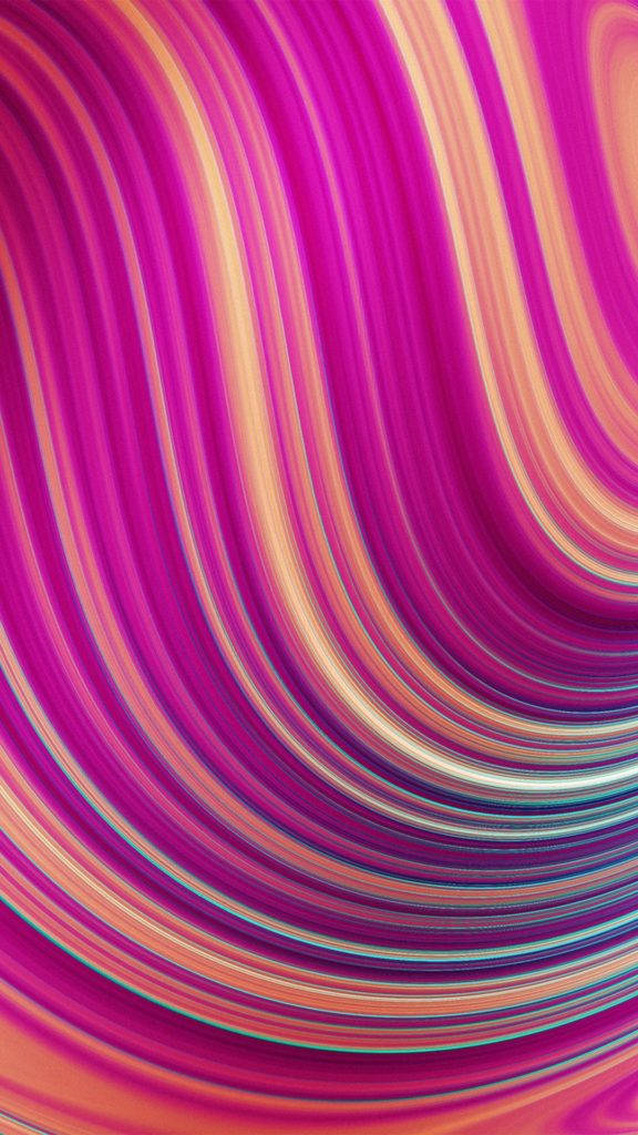 iPhone 8 Røde Bølgede Linjer Wallpapers