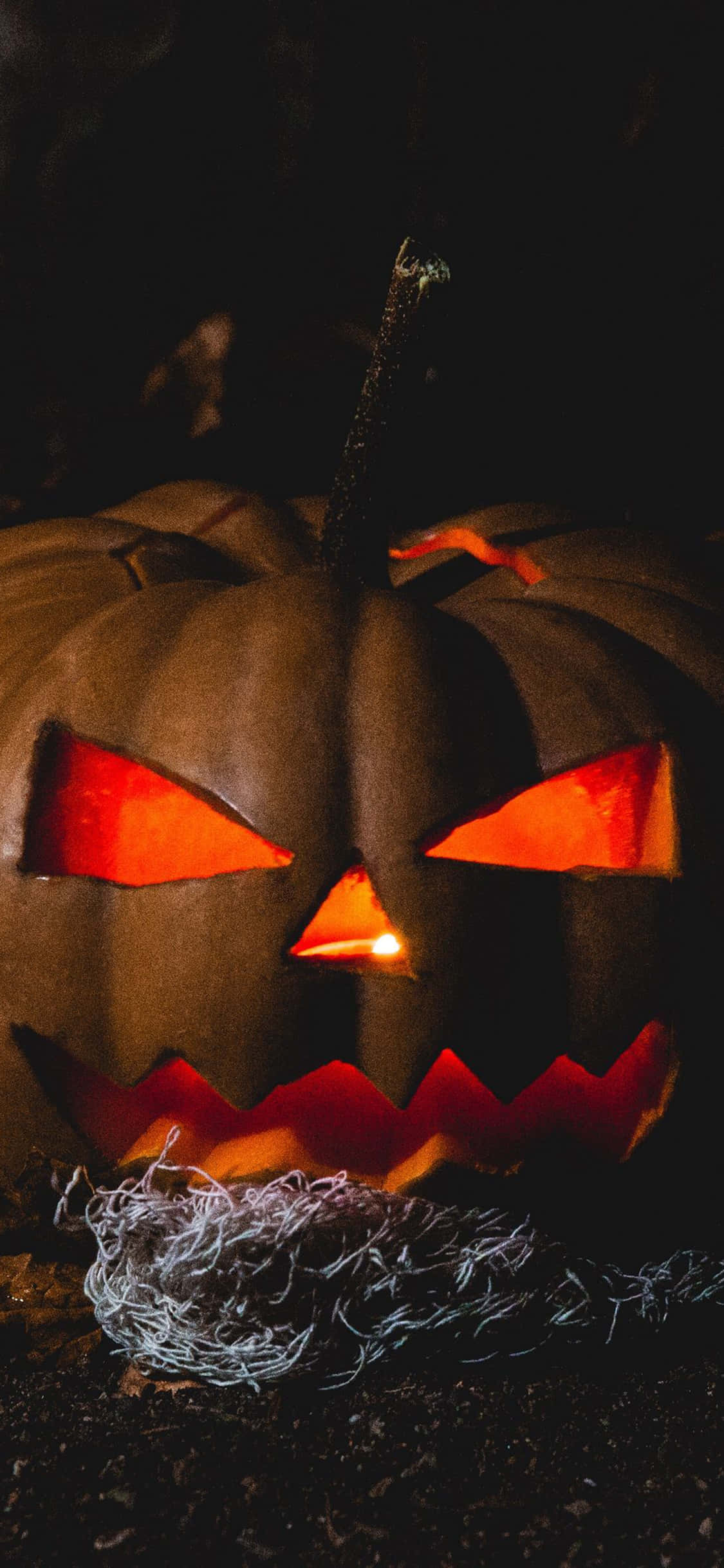 iPhone Halloween Baggrund Af Skræmmende Jack O'Lantern Wallpapers