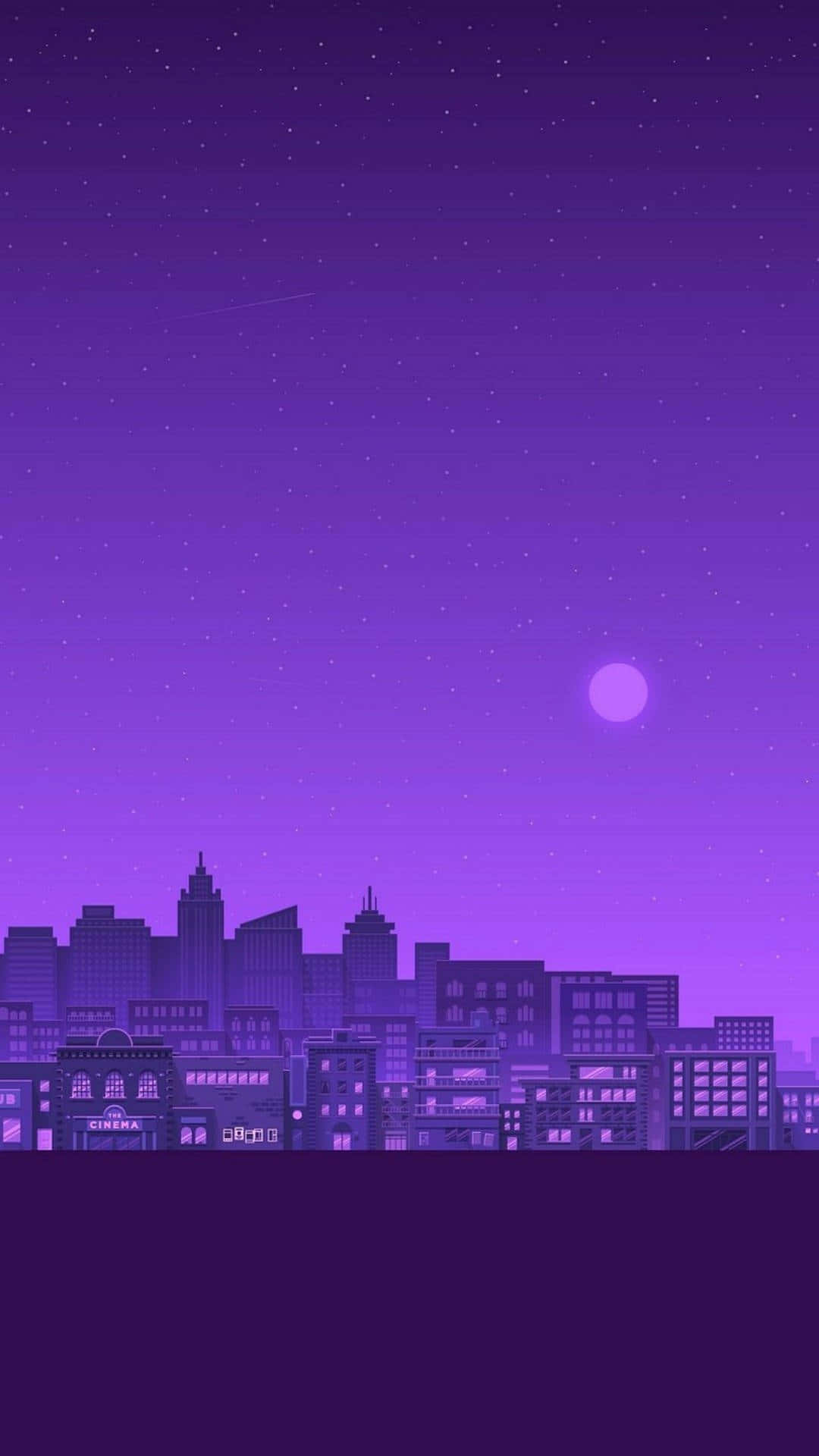 iPhone Lavendel Æstetisk Bybillede Wallpapers