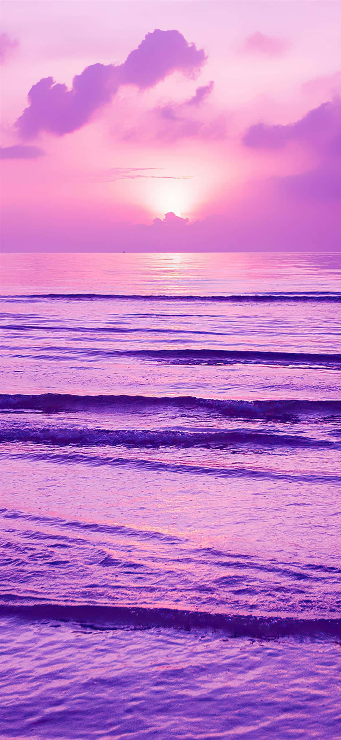 iPhone lavendel æstetisk ocean himmel Wallpapers