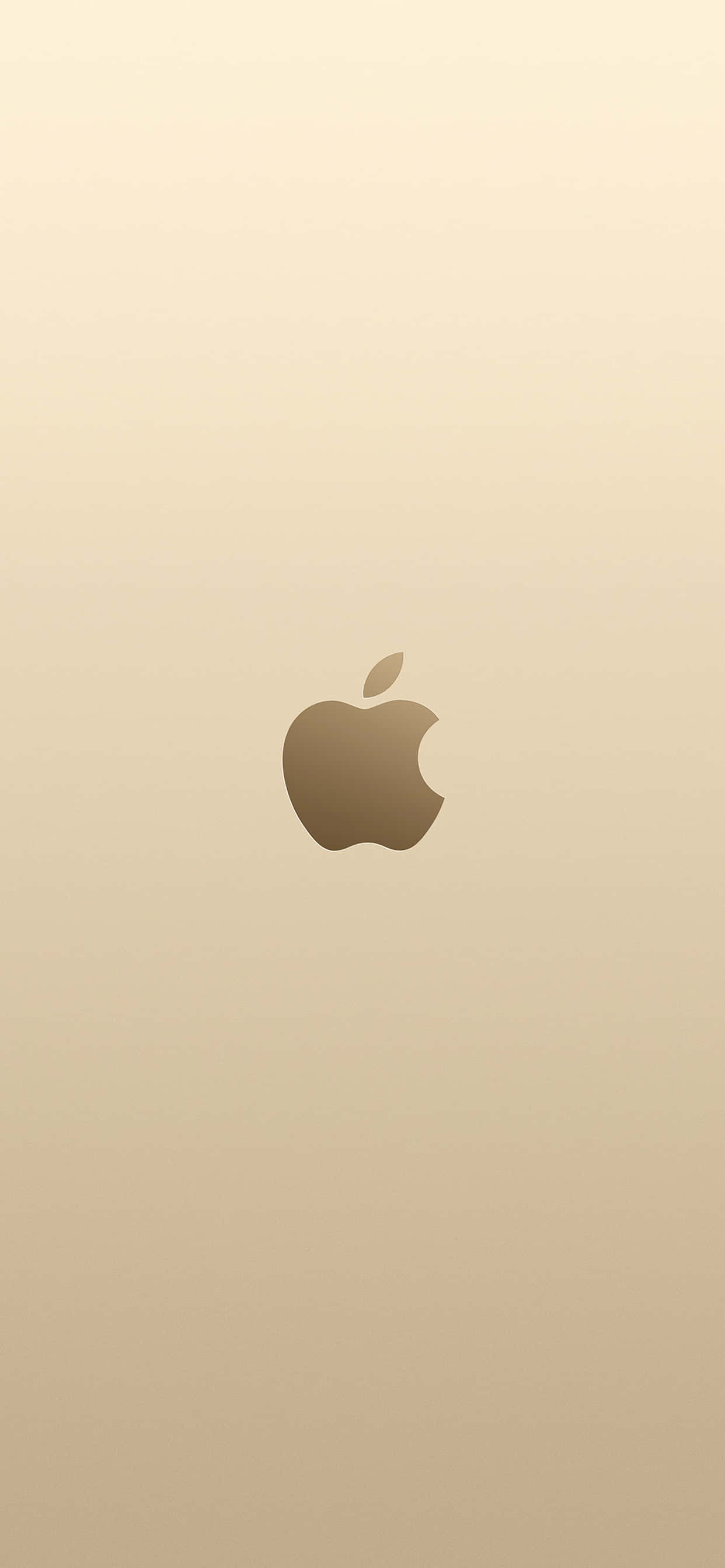 iPhone-logo på guld baggrund Wallpapers
