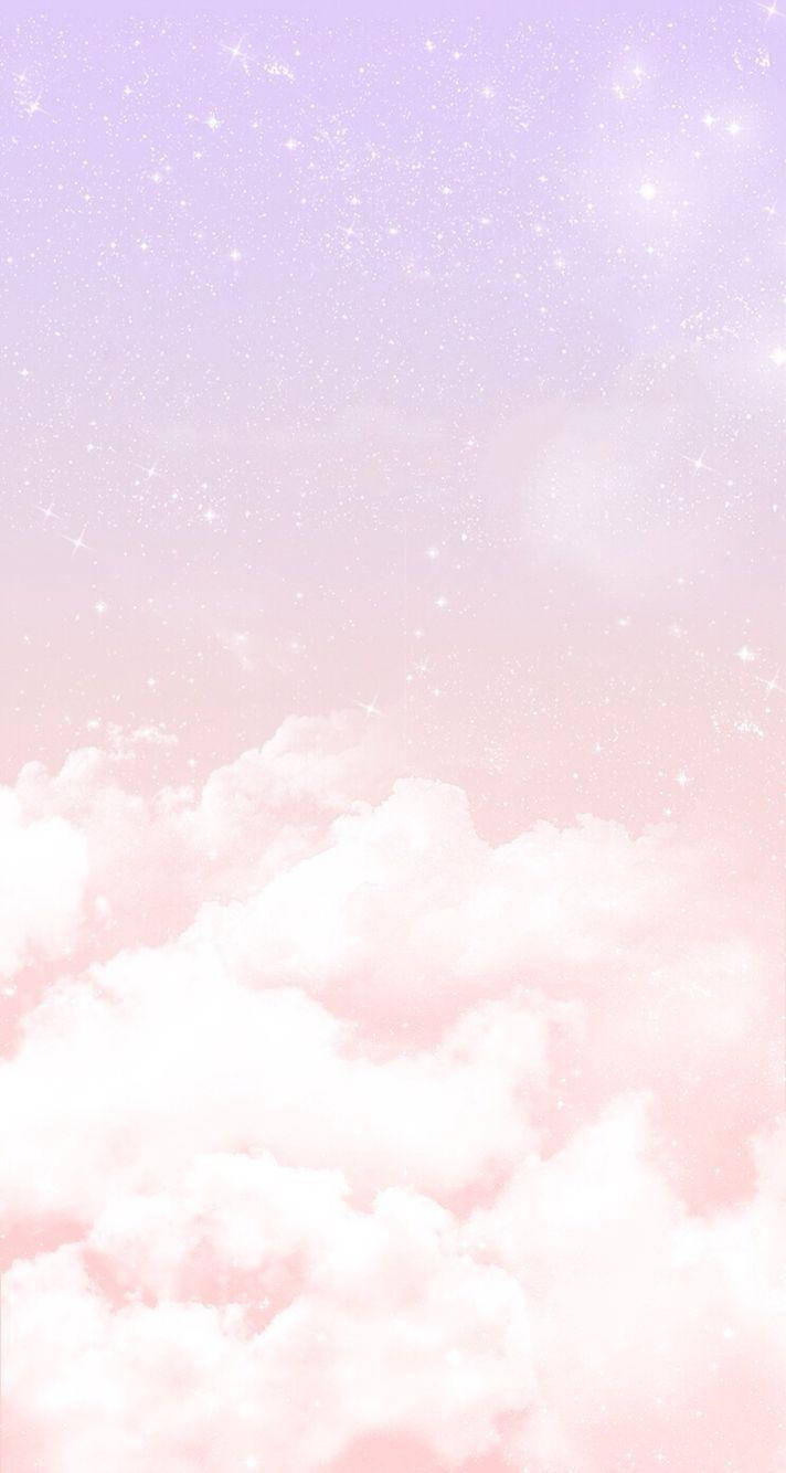 iPhone Pink Aesthetic Funklende Skyer Wallpapers
