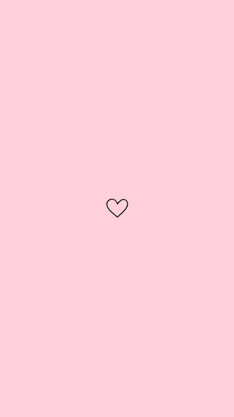 iPhone Pink Æstetisk Hjerte Wallpapers