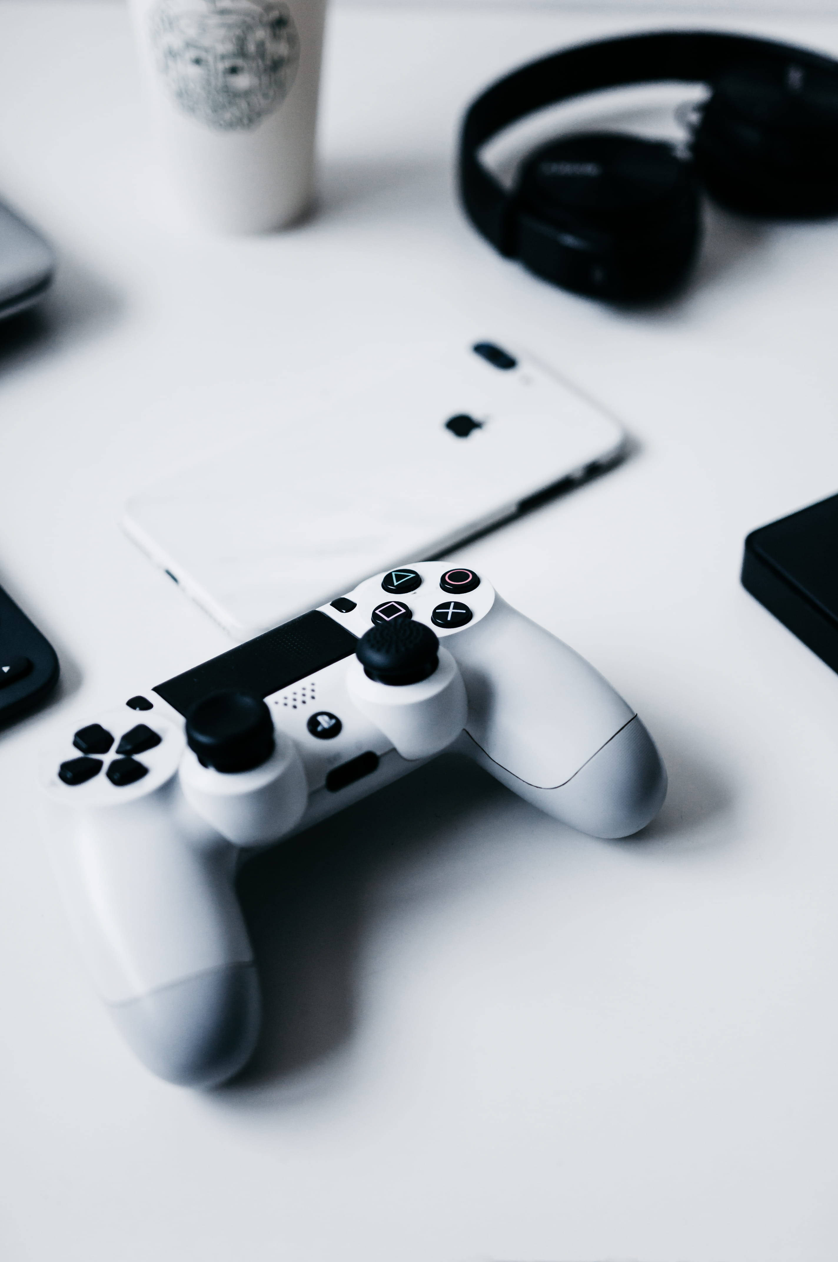 iPhone-skrivebord med PlayStation-controller Wallpapers