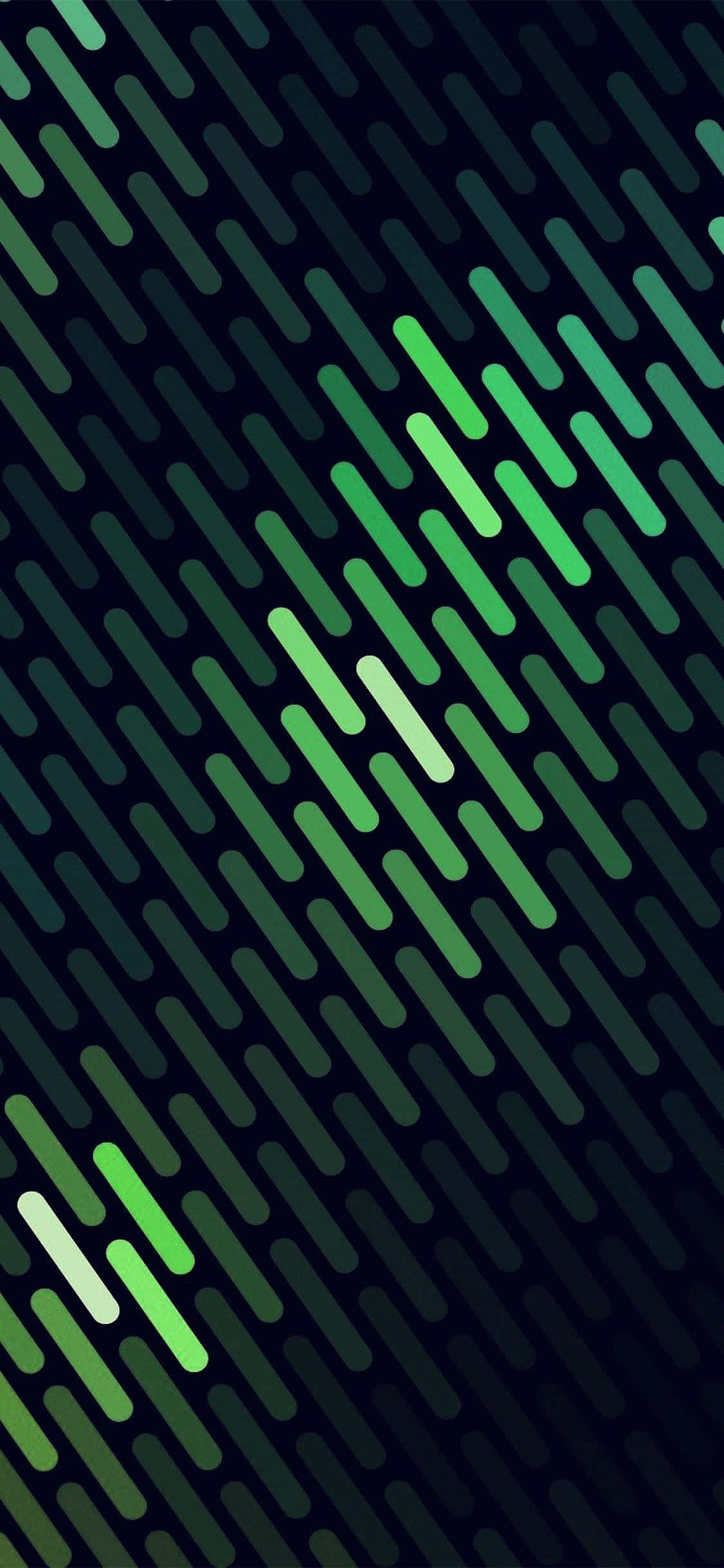 iPhone X abstrakte grønne linjer Wallpapers