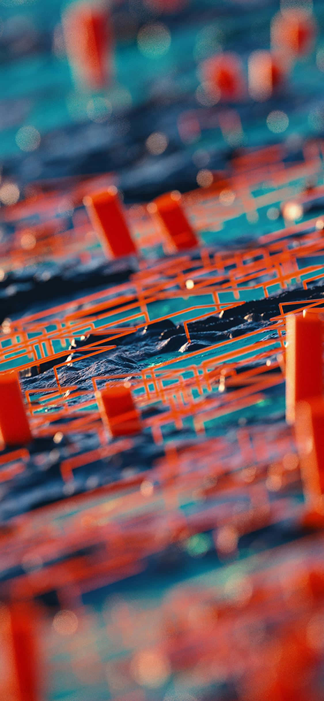iPhone X Abstrakt Orange Wallpapers