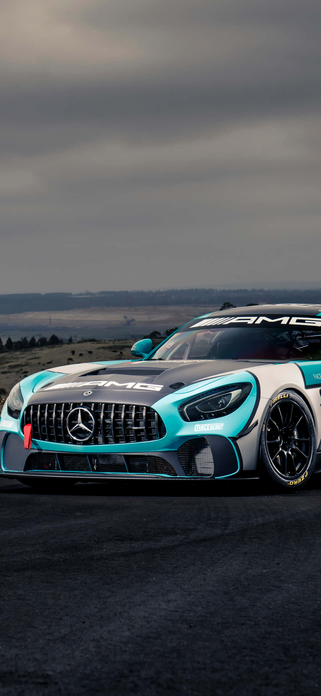 iPhone X Amg Gt-r Baggrund Tonet AMG GT4 Wallpapers