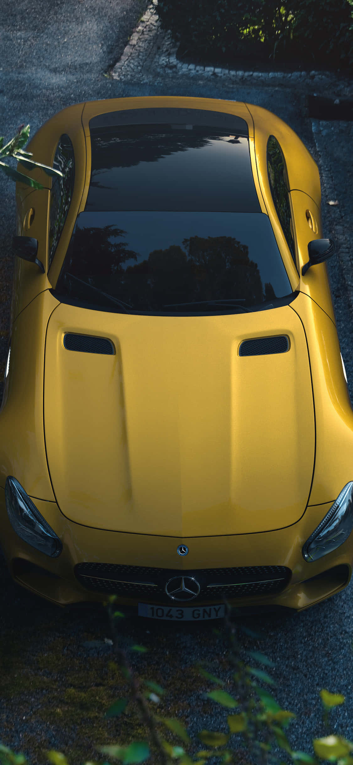 iPhone X Amg Gt-r Baggrund Gul AMG GT Wallpapers