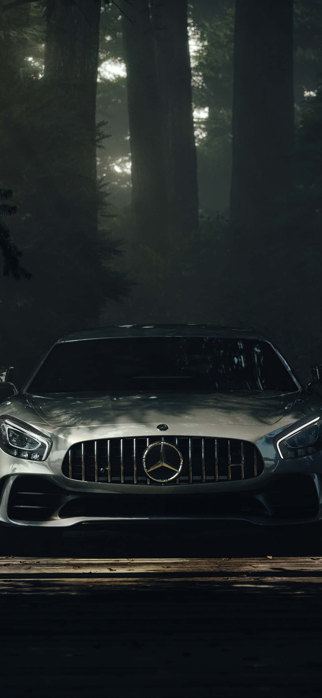 iPhone X Amg Gt-r Baggrund AMG GT Med Solstråle Wallpapers