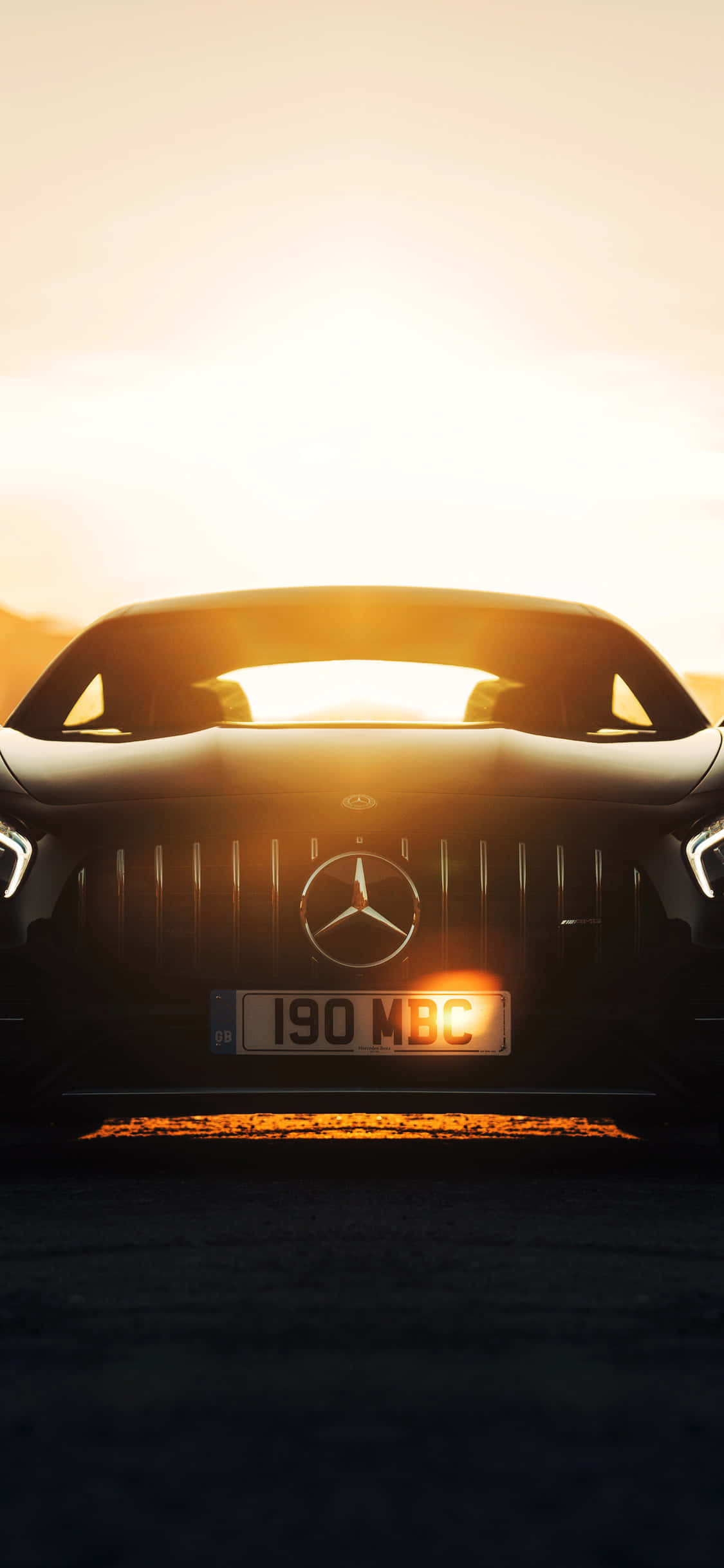 iPhone X Amg Gt-r Baggrund I Sollys Wallpapers