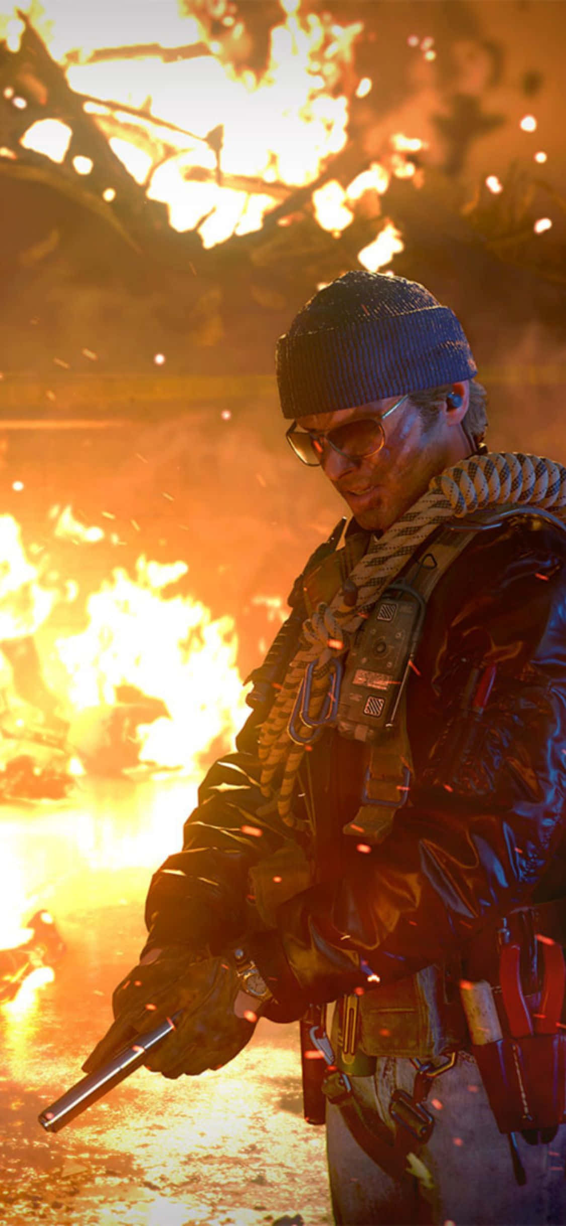iPhone X Call Of Duty Black Ops Cold War Baggrund Russell Adler Wallpapers