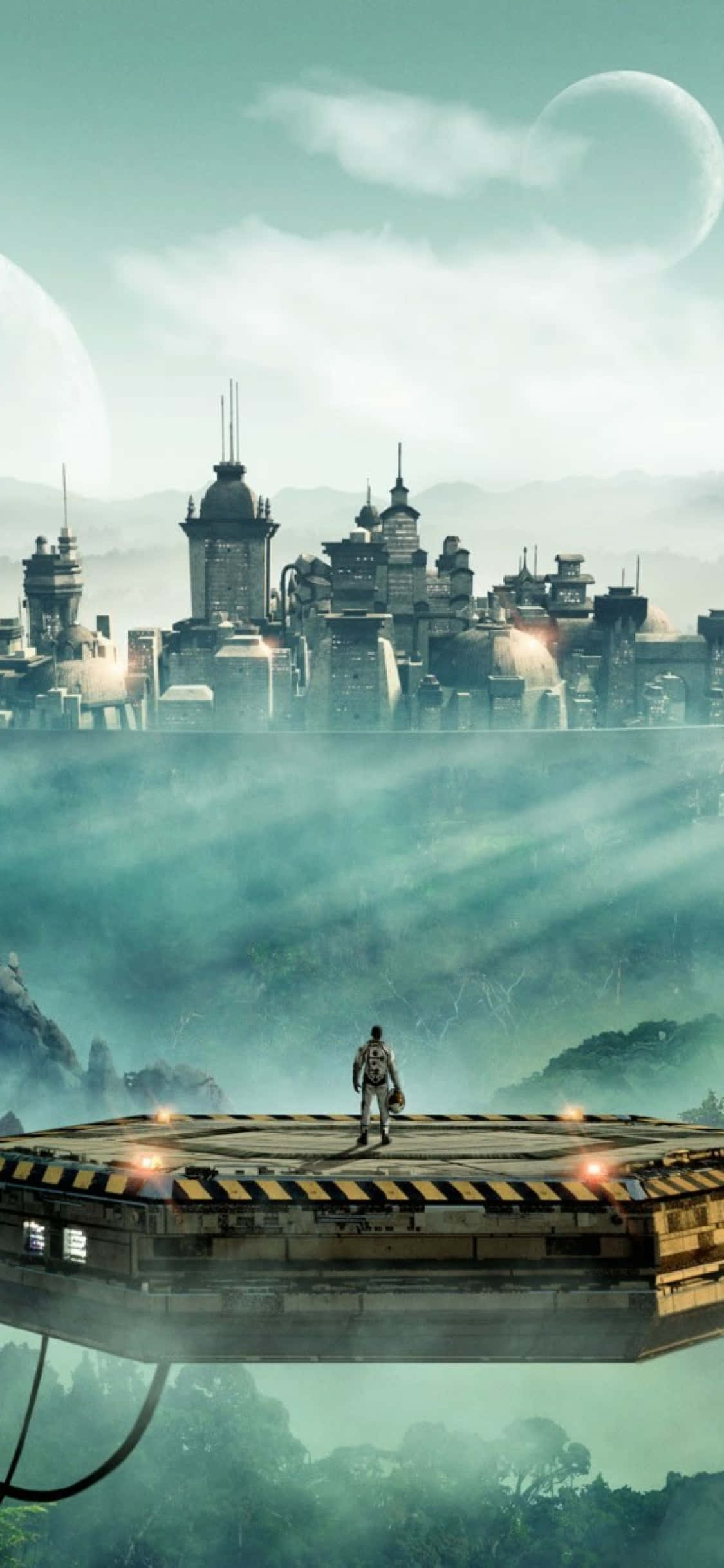 iPhone X Civilization Beyond Earth Baggrund Svævende Wallpapers