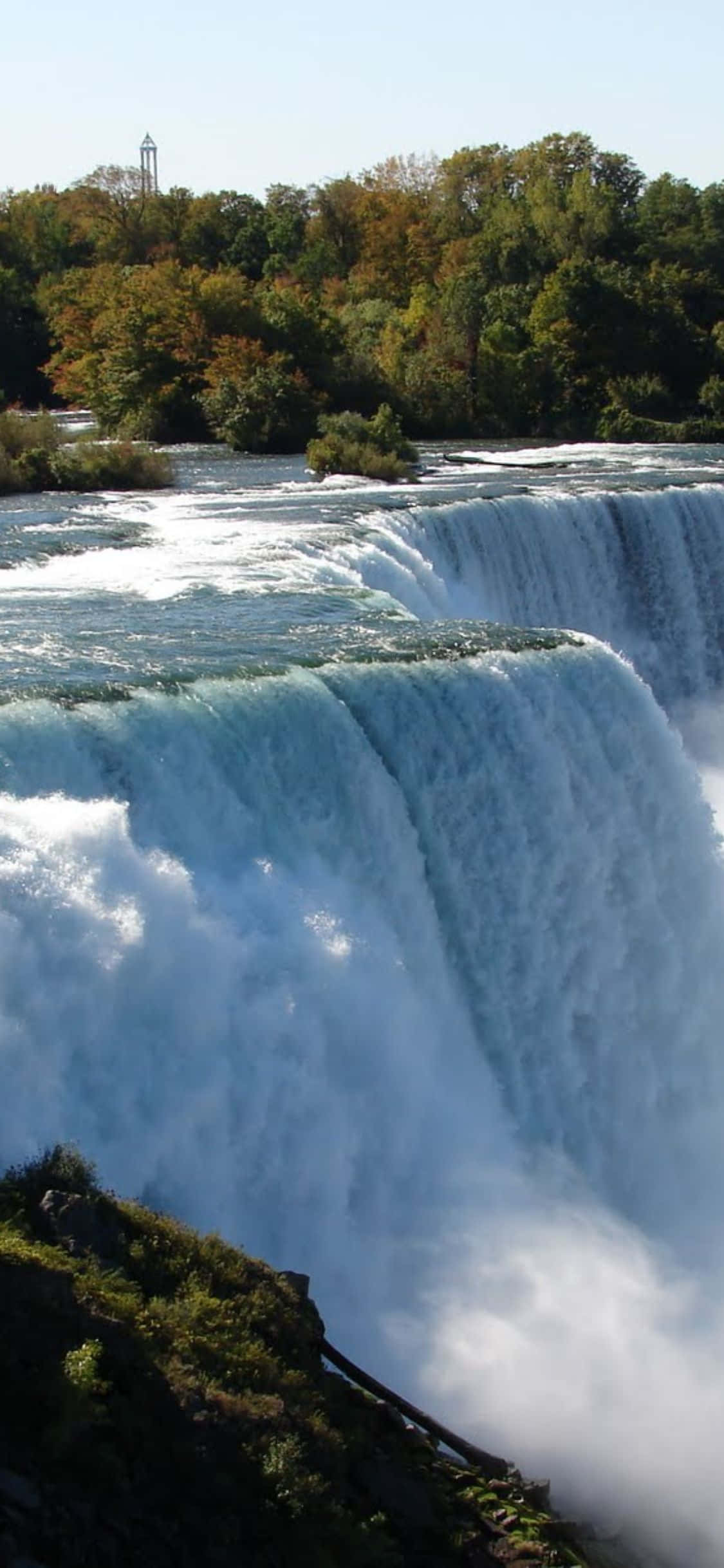 iPhone X Close Up Niagara Falls Baggrund Wallpapers