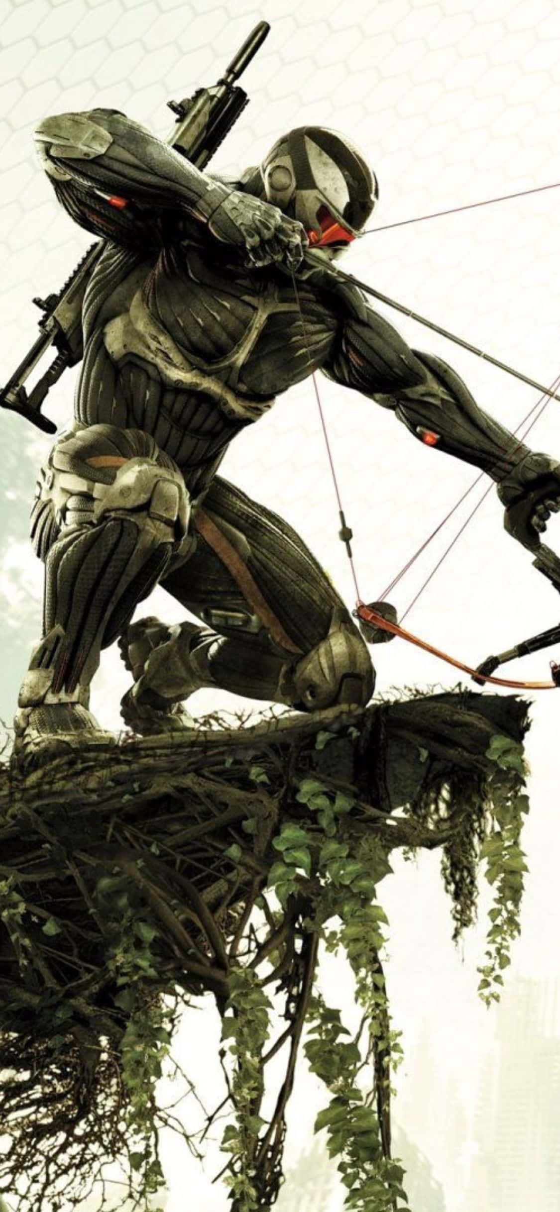 iPhone X Crysis 3 Bue Frihedsgudinden Baggrund Wallpapers