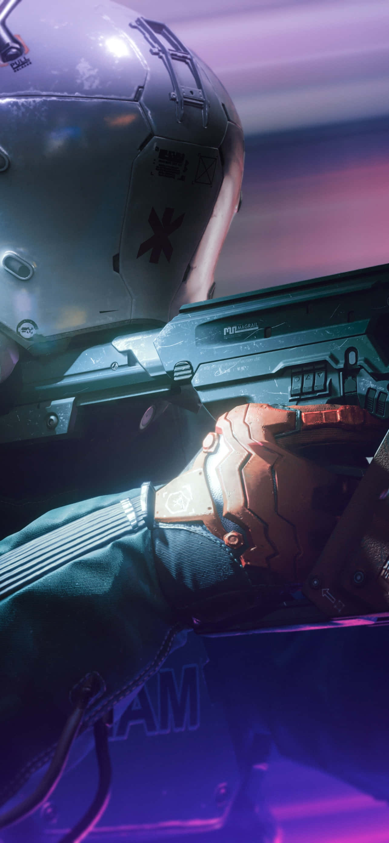 iPhone X Cyberpunk 2077 Baggrund Politi Wallpapers