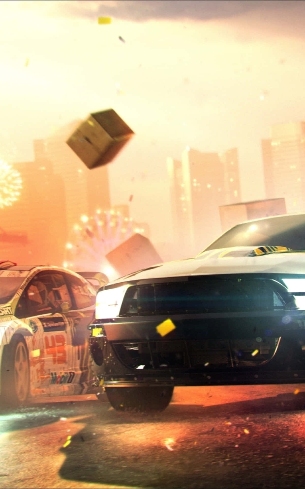 iPhone X Dirt Showdown papkasse baggrund Wallpapers