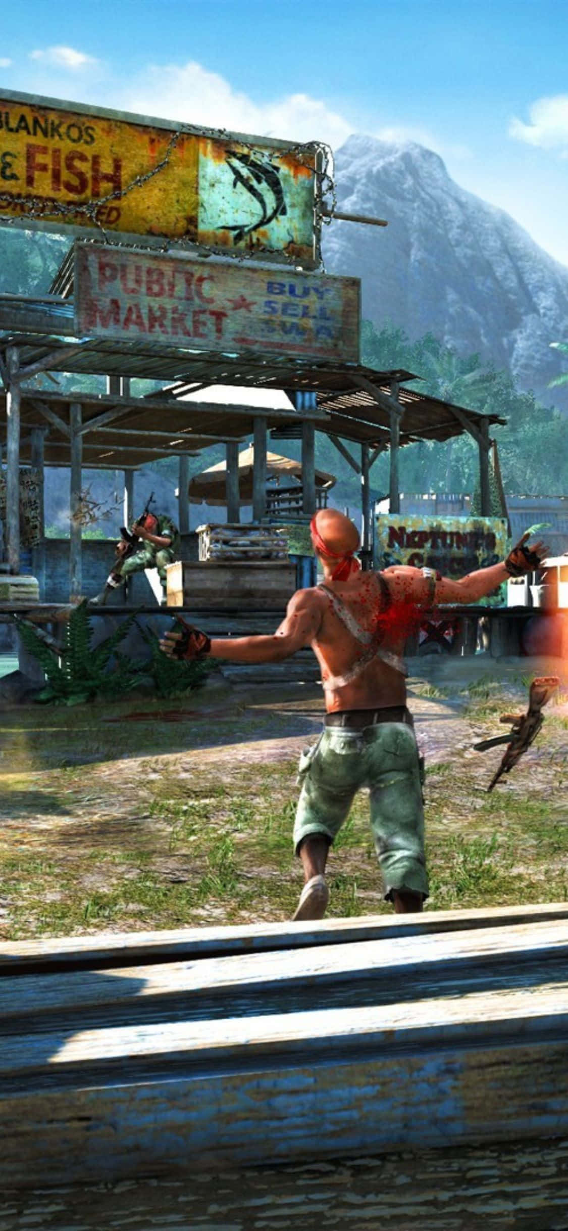 iPhone X Far Cry 3 Skudmand Baggrund Wallpapers