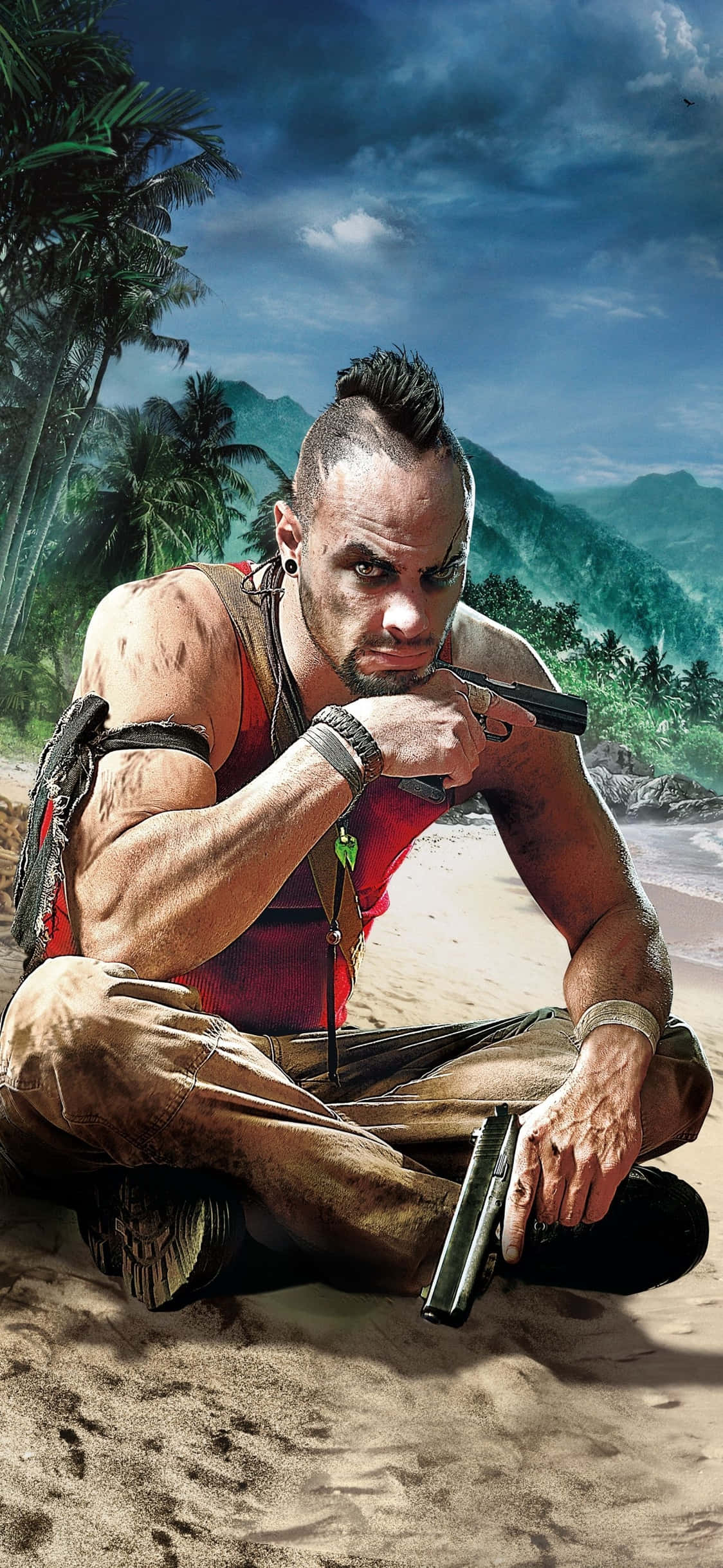 iPhone X Far Cry 3 Vaas Montenegro Sand Baggrund Wallpapers