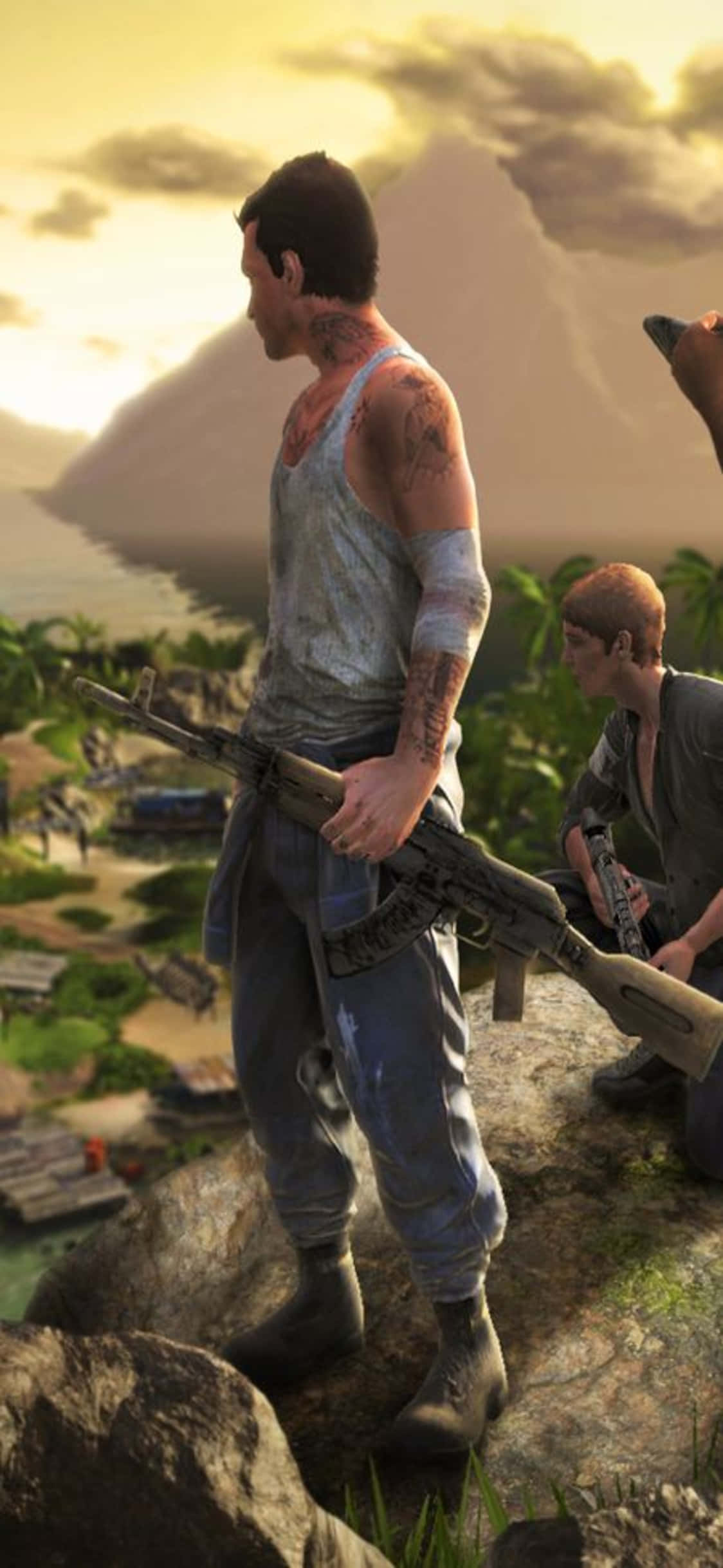 iPhone X Far Cry 3 Pjusket Karakter Baggrund Wallpapers