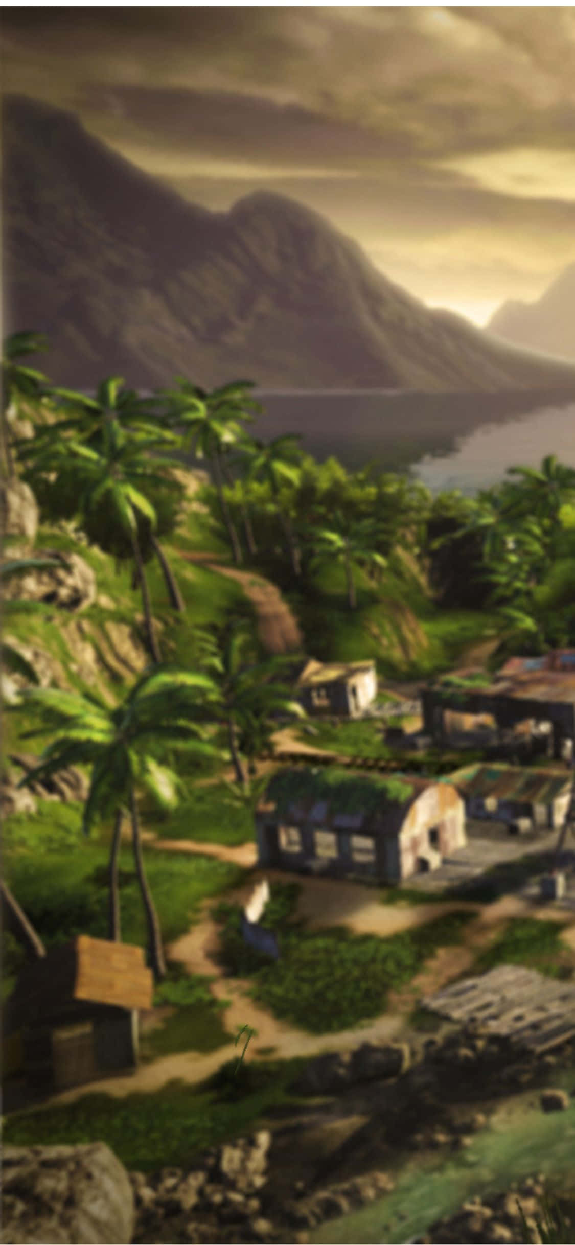 iPhone X Far Cry 3 Landsby Baggrund Wallpapers