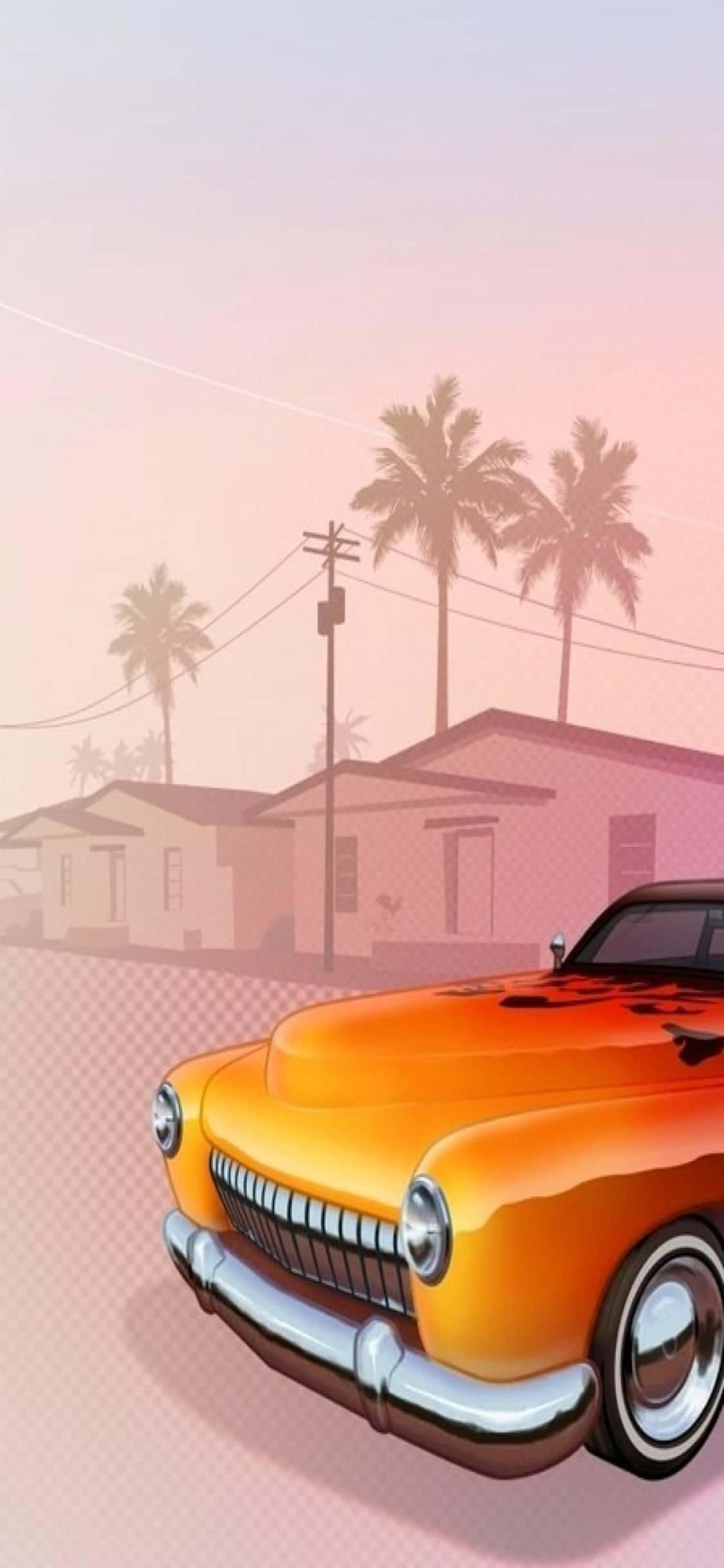 iPhone X Grand Theft Auto V Baggrund & Bil Wallpapers