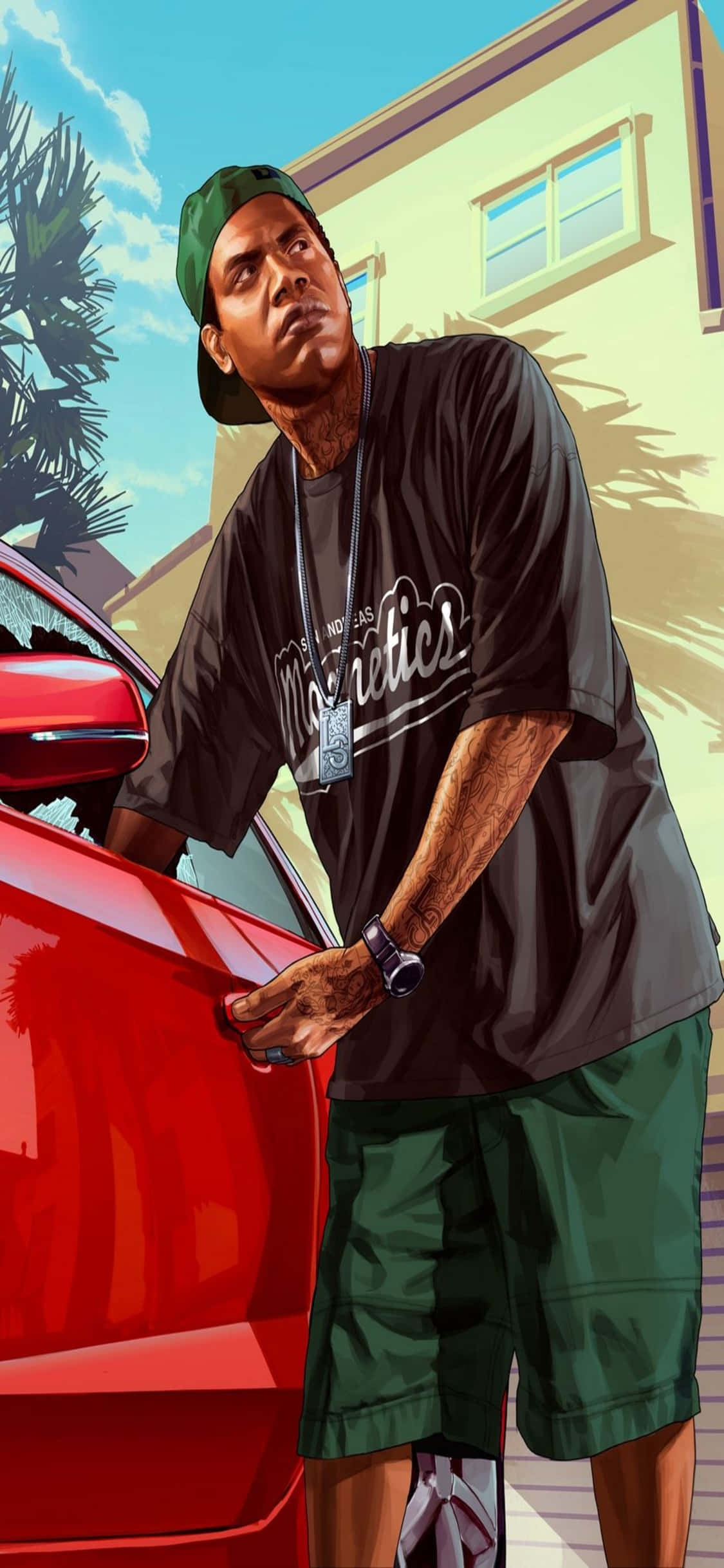 iPhone X Grand Theft Auto V Baggrund & Lamar Davis Wallpapers