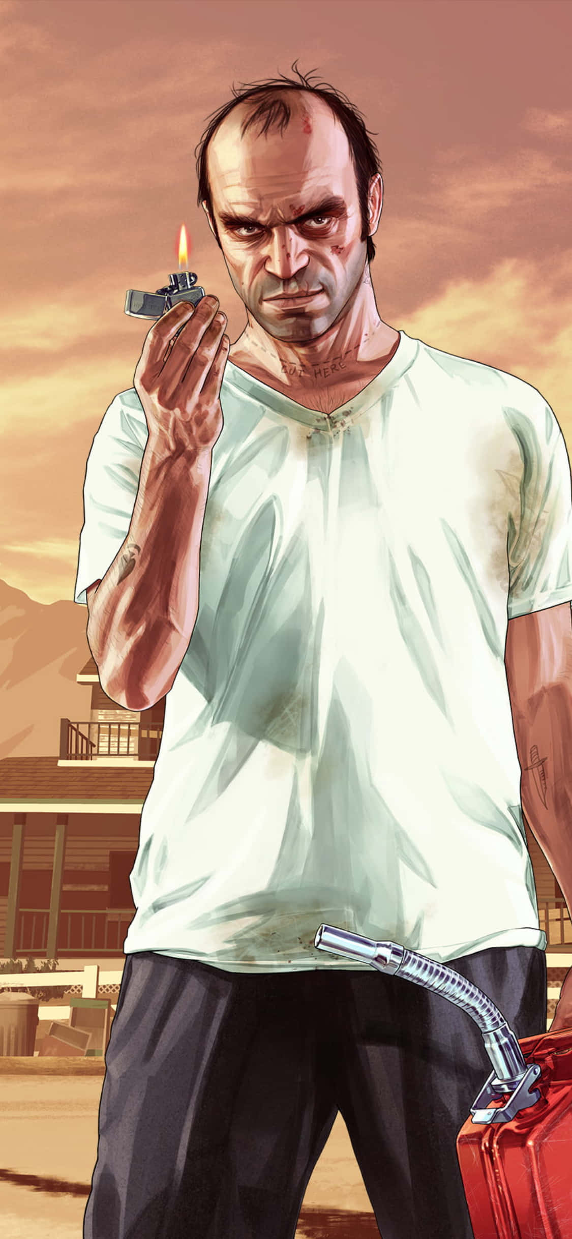 iPhone X Grand Theft Auto V Baggrund Lighter & Benzin Wallpapers