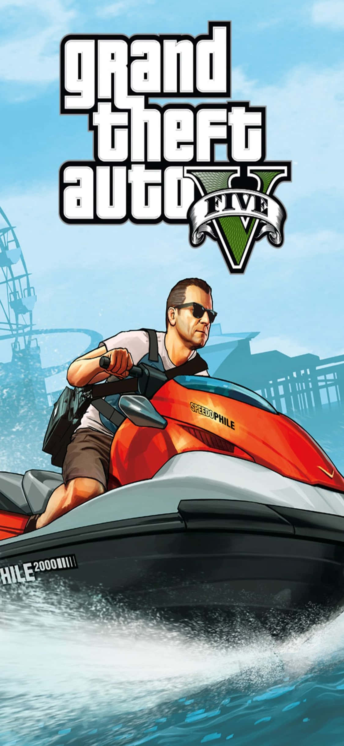 iPhone X Grand Theft Auto V Baggrund Og Vandski Wallpapers