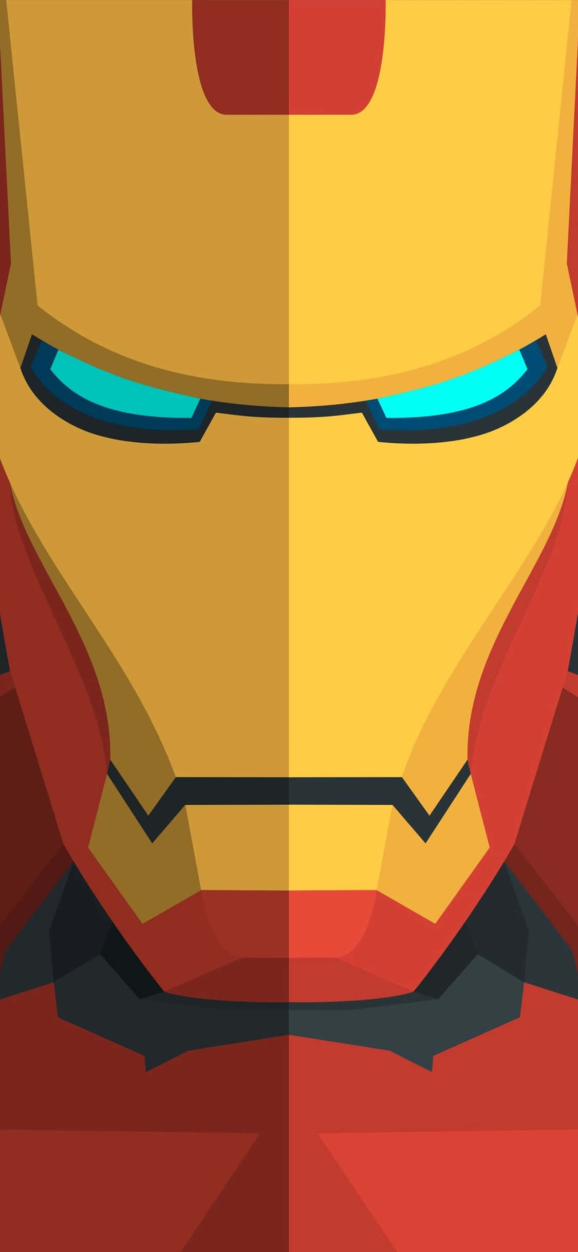 iPhone X Iron Man Baggrund Skyggefuld Halv Hjelm Wallpapers