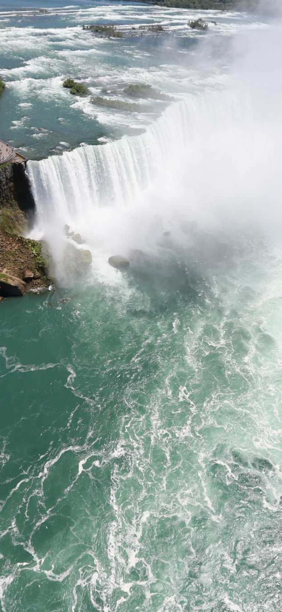 iPhone X Rocky Niagara Falls Baggrund Wallpapers