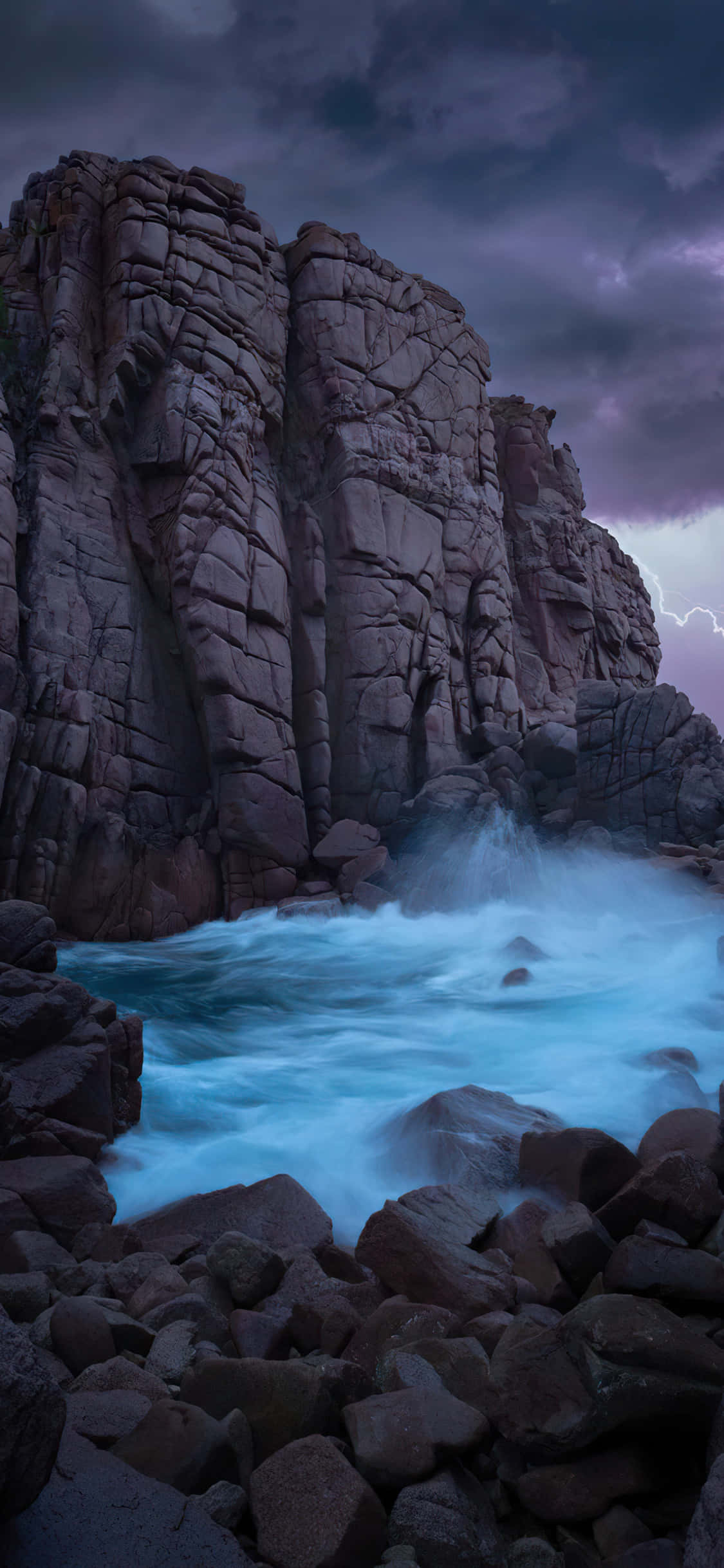 iPhone X Malibu Baggrund Med Brakvand Bølge Wallpapers