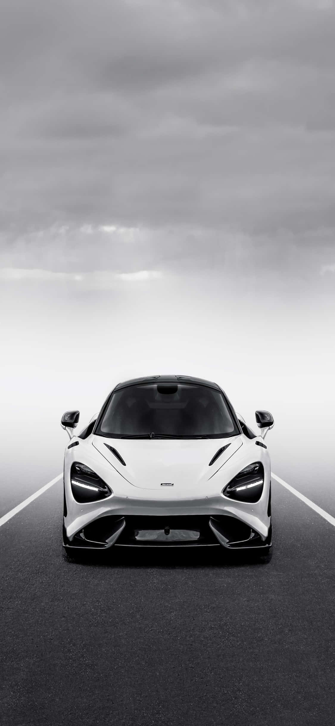iPhone X Mclaren 720s Hvid Baggrund Wallpapers