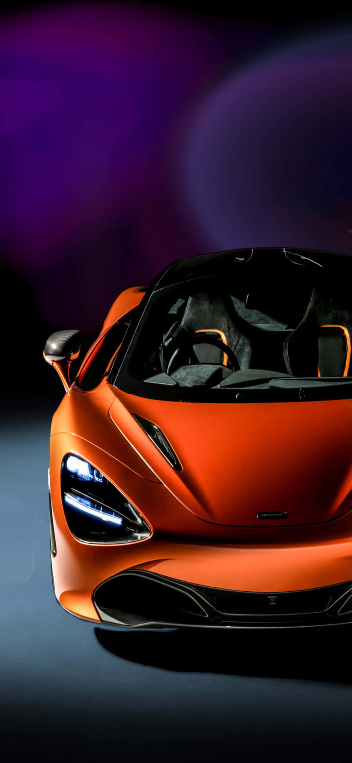 iPhone X Mclaren 720s Orange Sportsvogn Baggrund Wallpapers