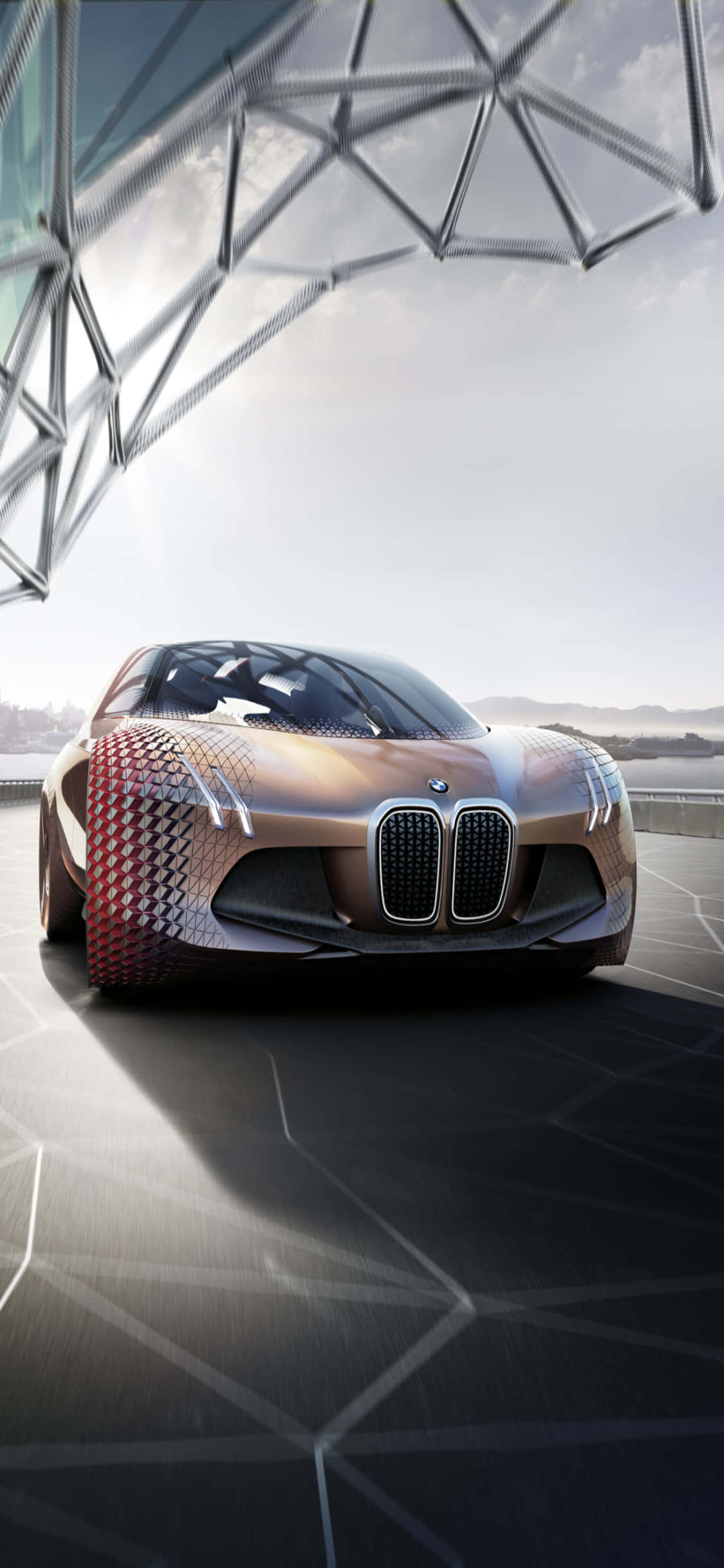 iPhone X med en BMW i baggrunden står som det perfekte eksempel på luksus og luksuriøs livsstil. Wallpapers
