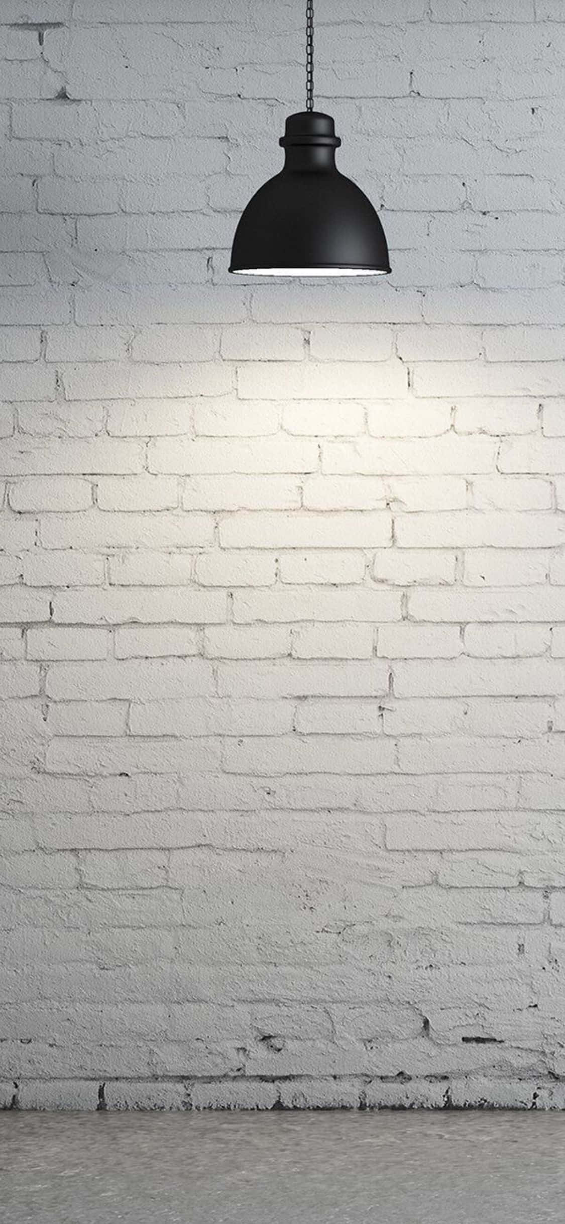 iPhone X Minimal hvid murstensvæg baggrund Wallpapers
