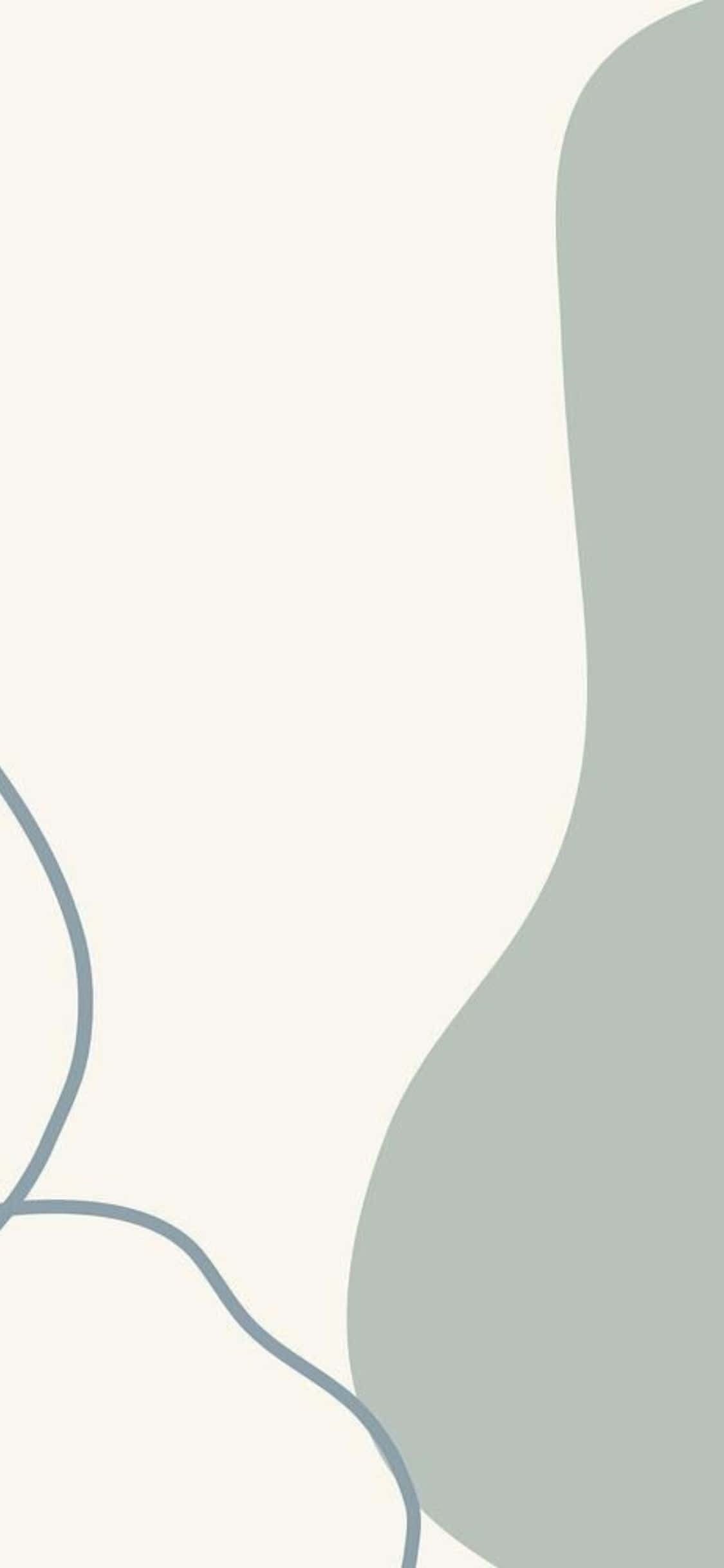 iPhone X Minimal Lys Grøn Baggrund Wallpapers
