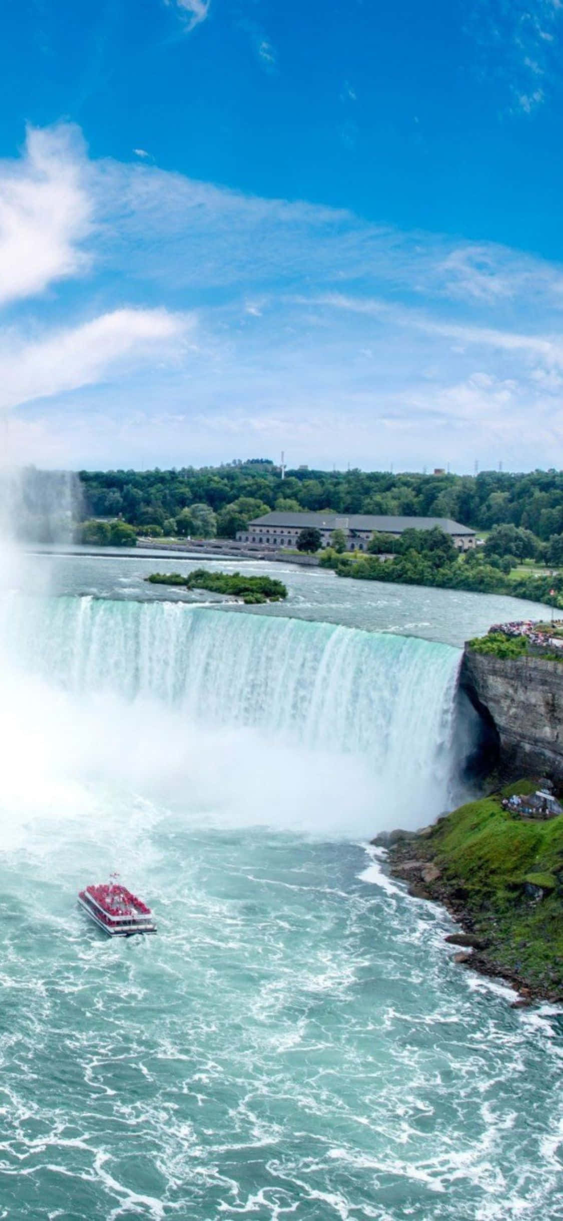 iPhone X Niagara Falls Klipper Baggrund Wallpapers