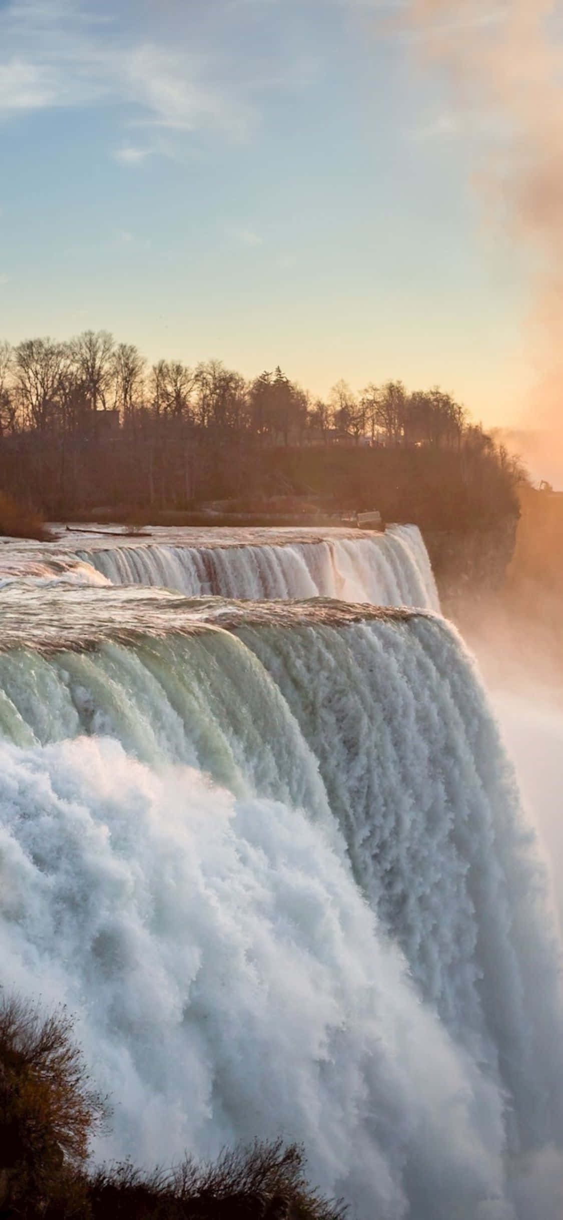 iPhone X Niagara Falls Turistattraktioner Baggrund Wallpapers