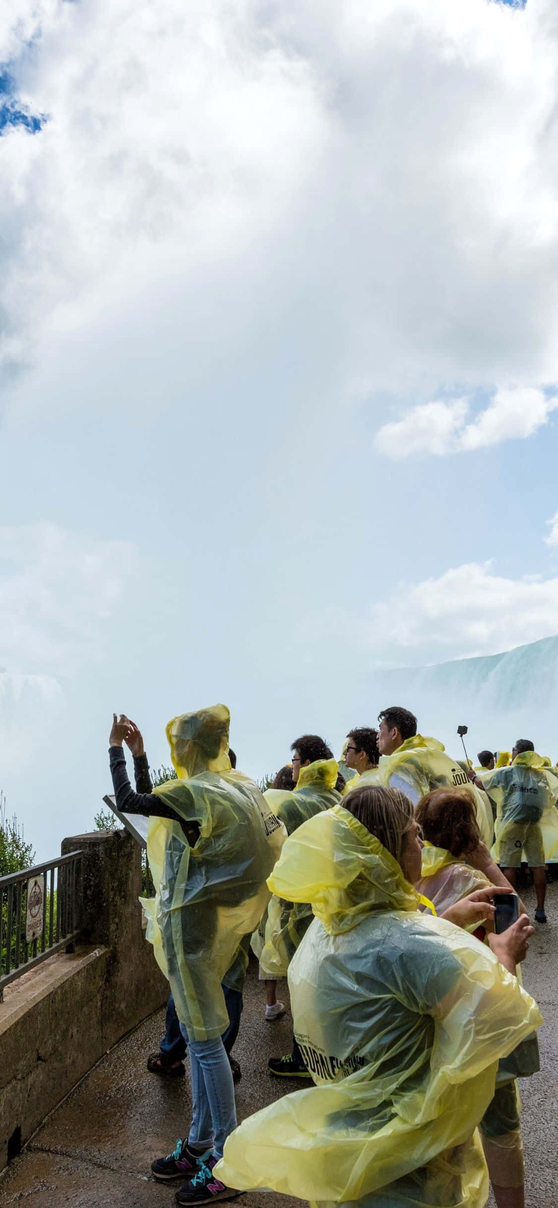 iPhone X Niagara Vandfald Turist Baggrund Wallpapers