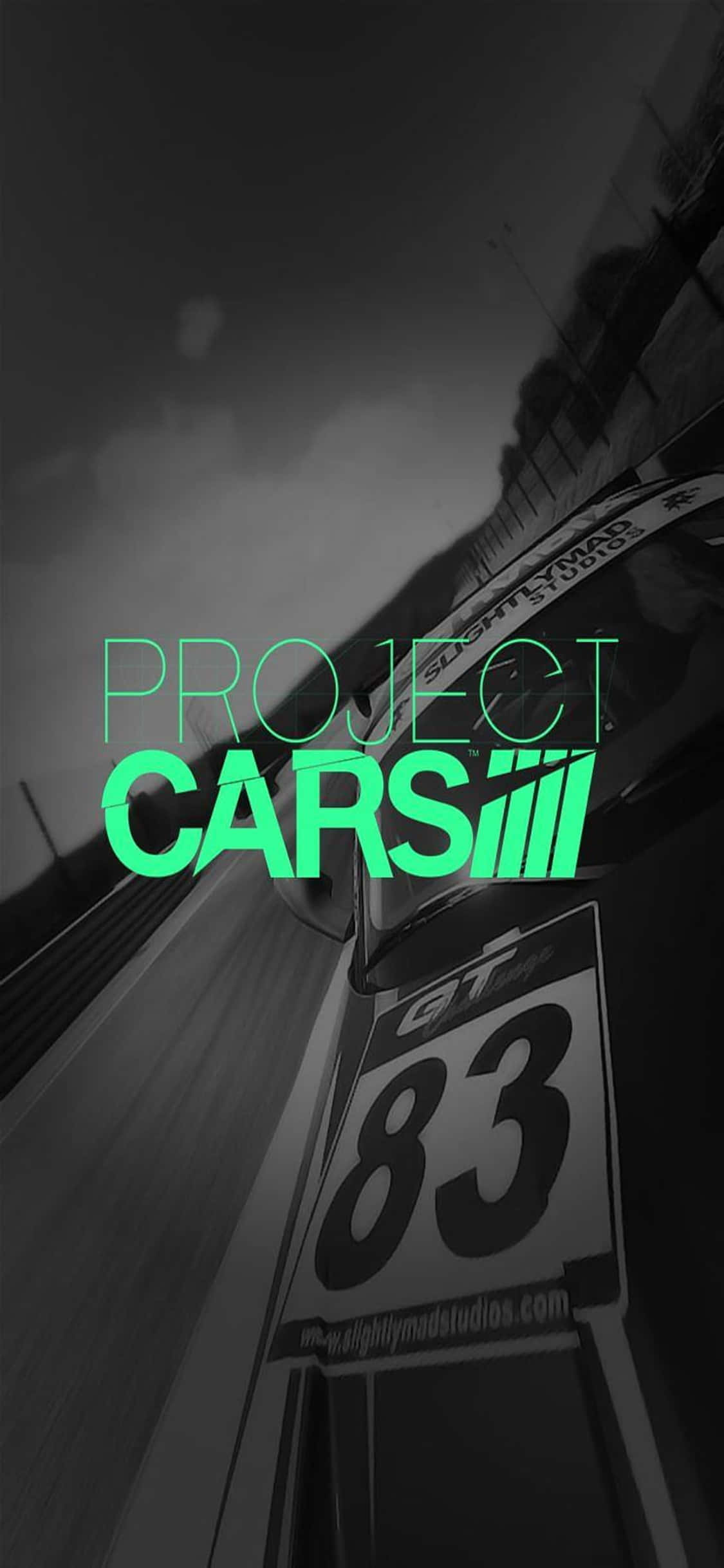 iPhone X Project Cars Baggrund Spil Titel Plakat Grøn Wallpapers
