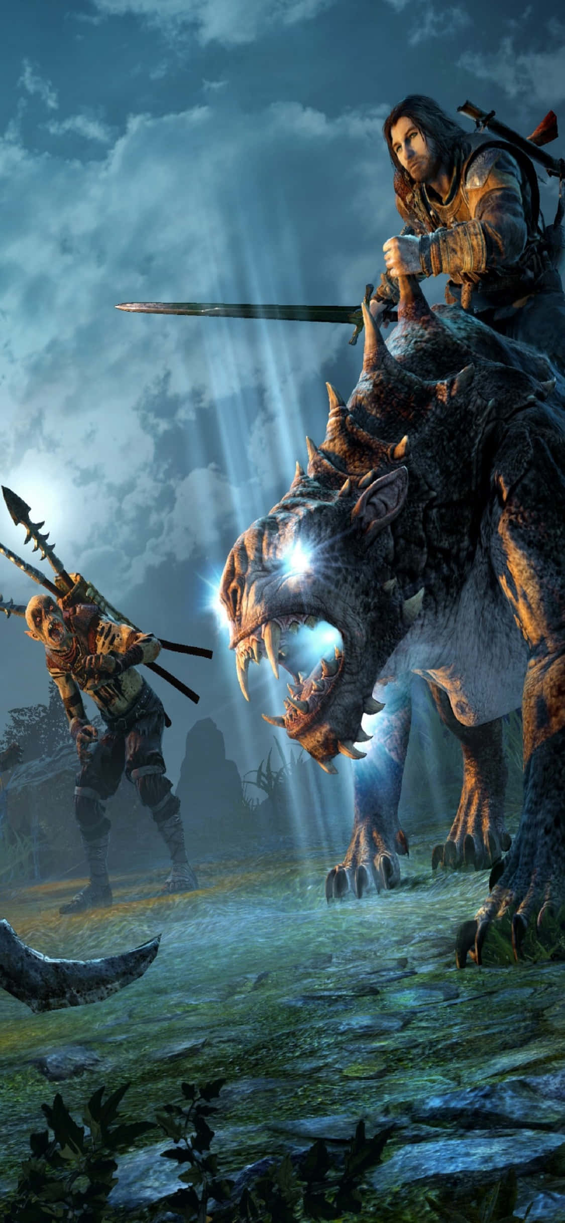 iPhone X Shadow Of Mordor Baggrund Talion Wallpapers