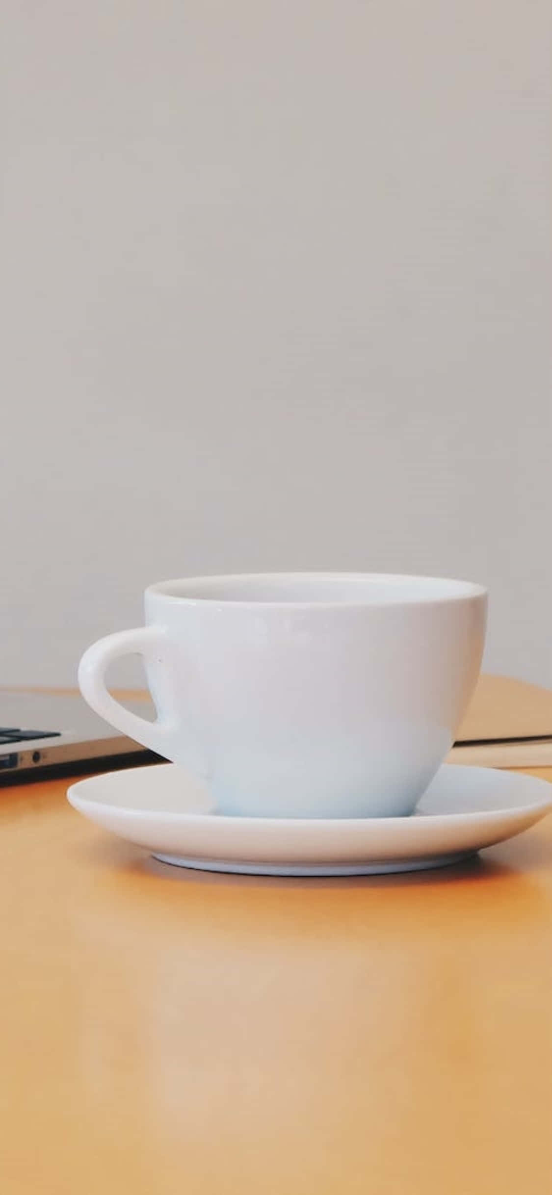 iPhone X Skrivebordsbaggrund Hvid Kaffekop Wallpapers