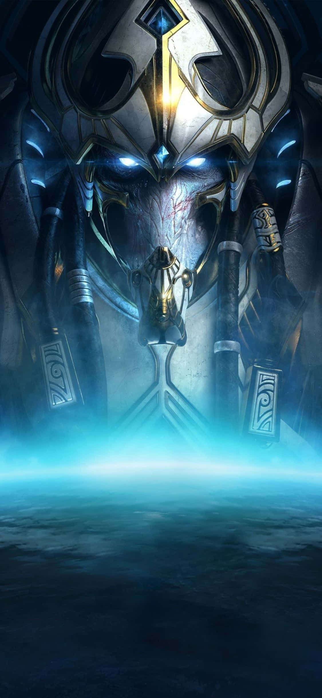 iPhone X Starcraft Ii Baggrund Blå Artanis Wallpapers