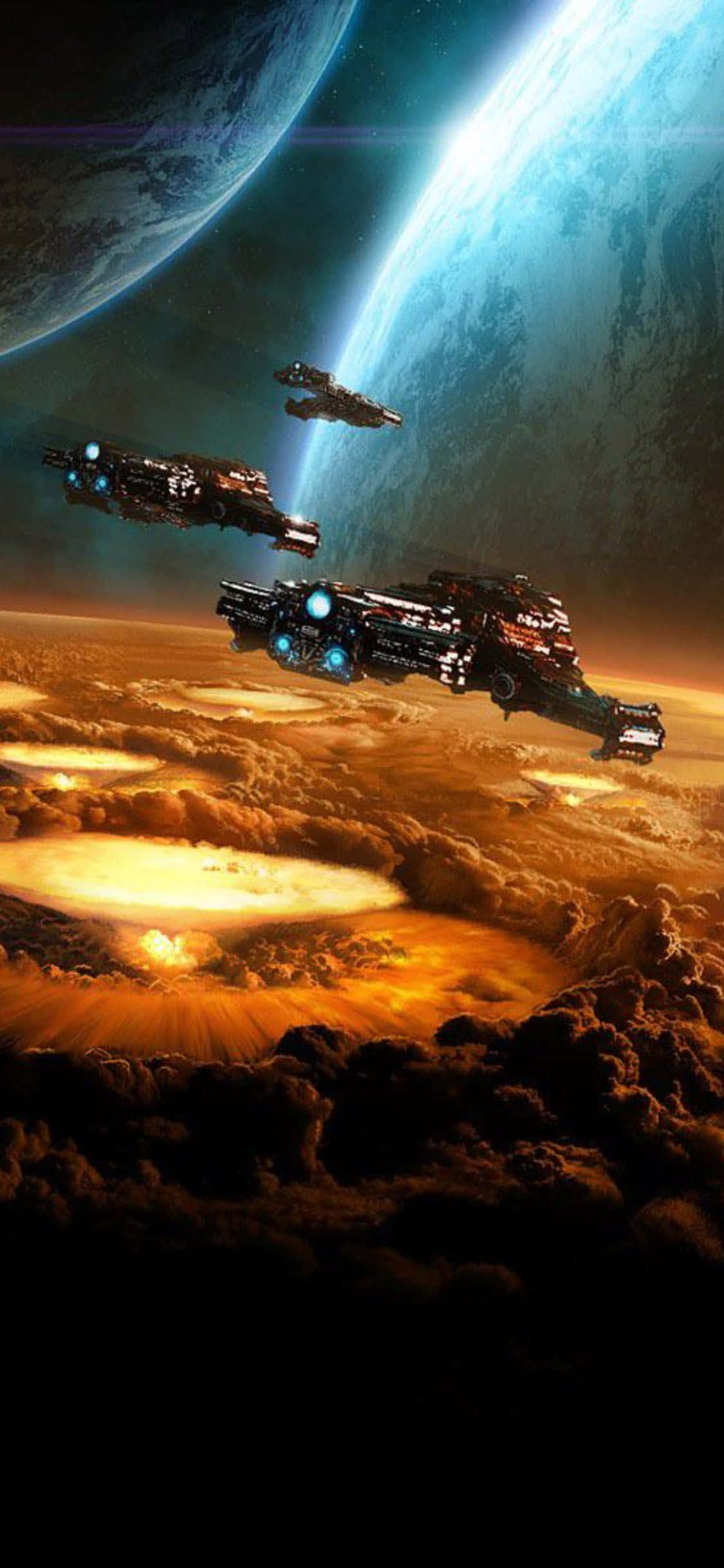 iPhone X Starcraft Ii Baggrund Planet Wallpapers