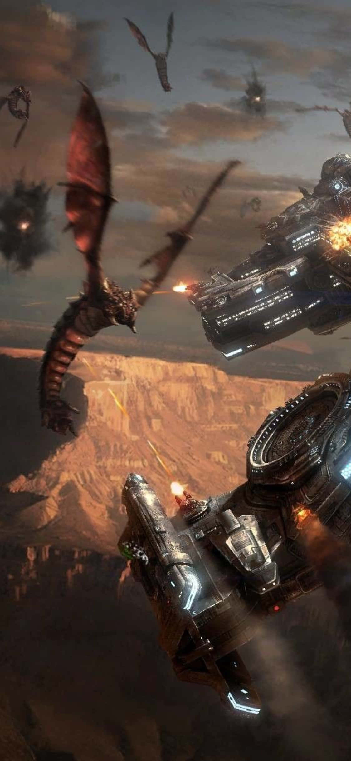 iPhone X Starcraft Ii Baggrund Drager Wallpapers