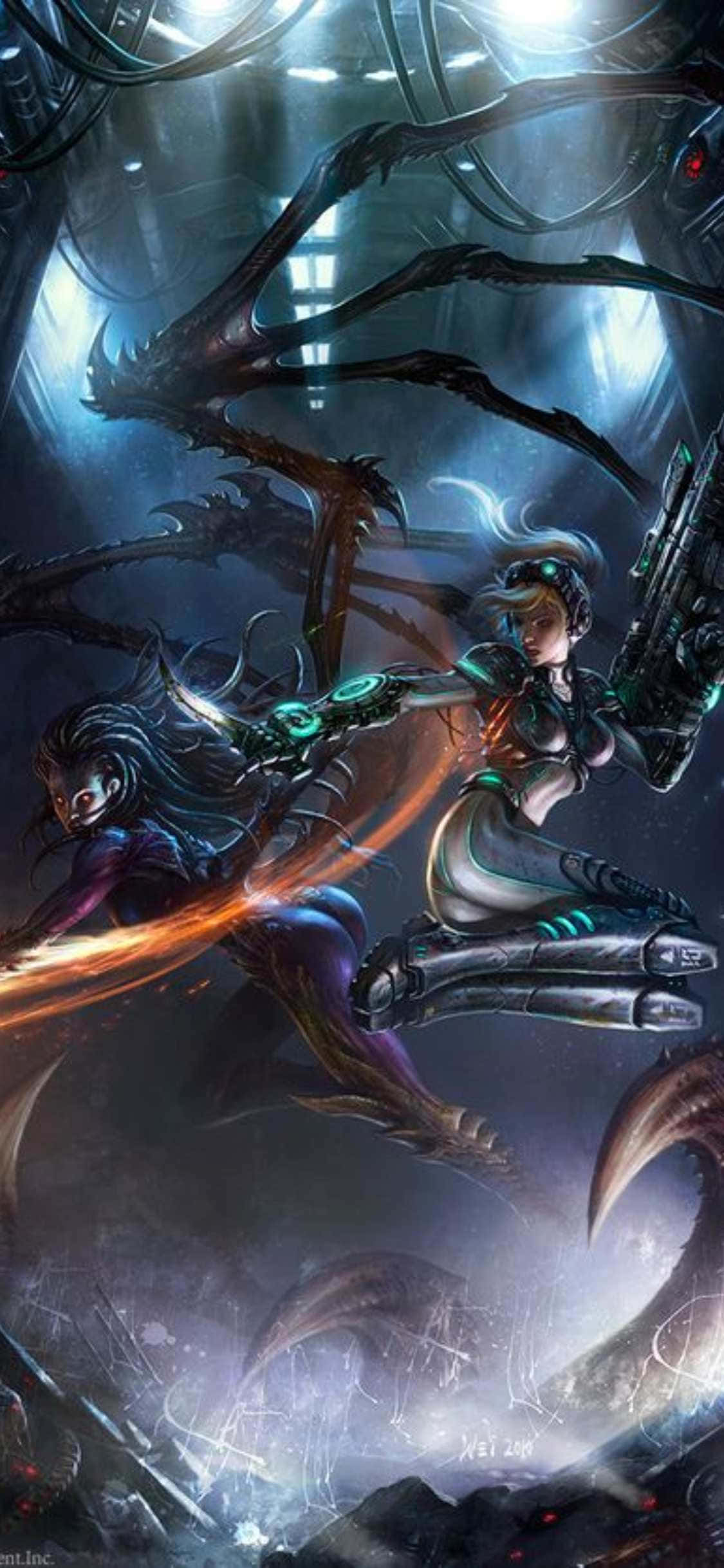 iPhone X Starcraft Ii baggrund Sarah Nova Wallpapers