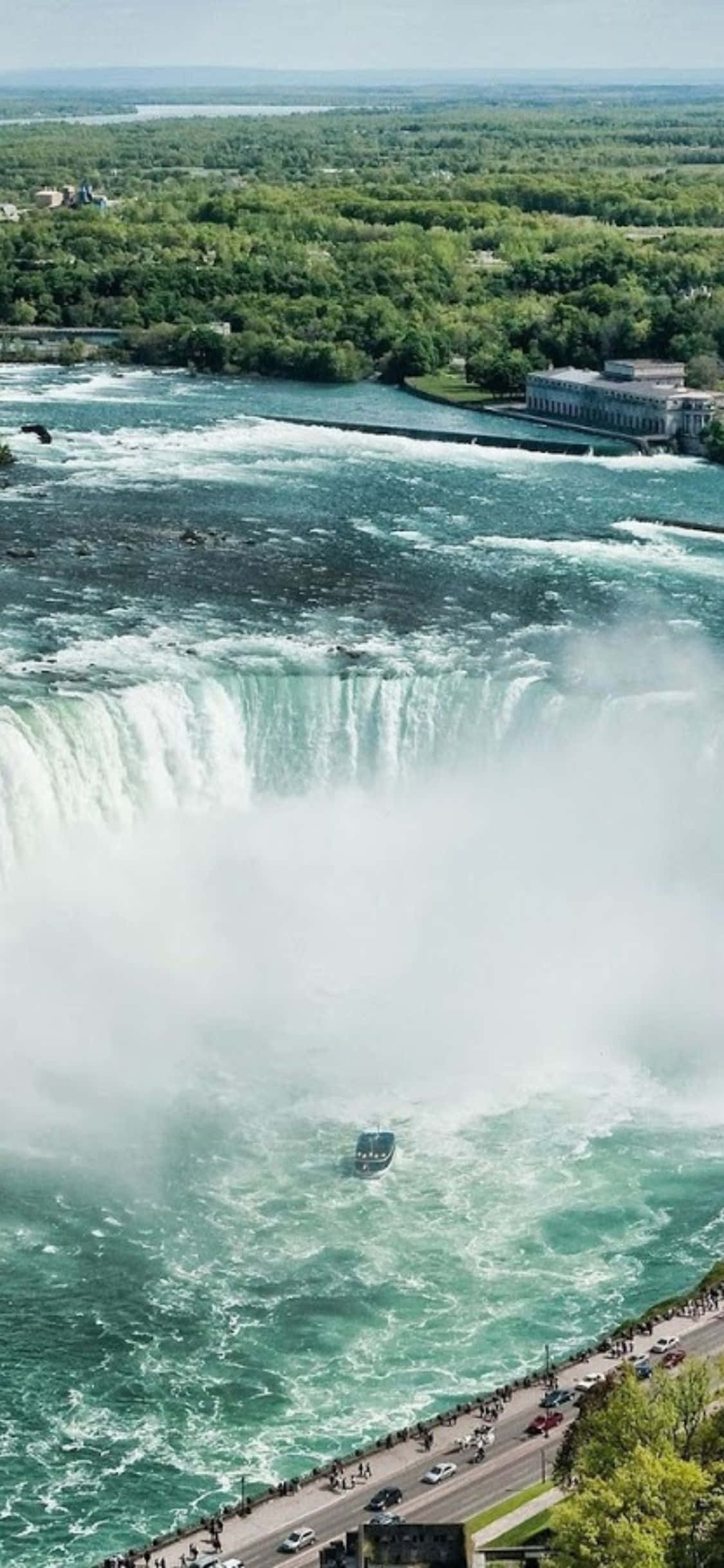 iPhone X Topudsigt Niagara Falls Baggrund Wallpapers