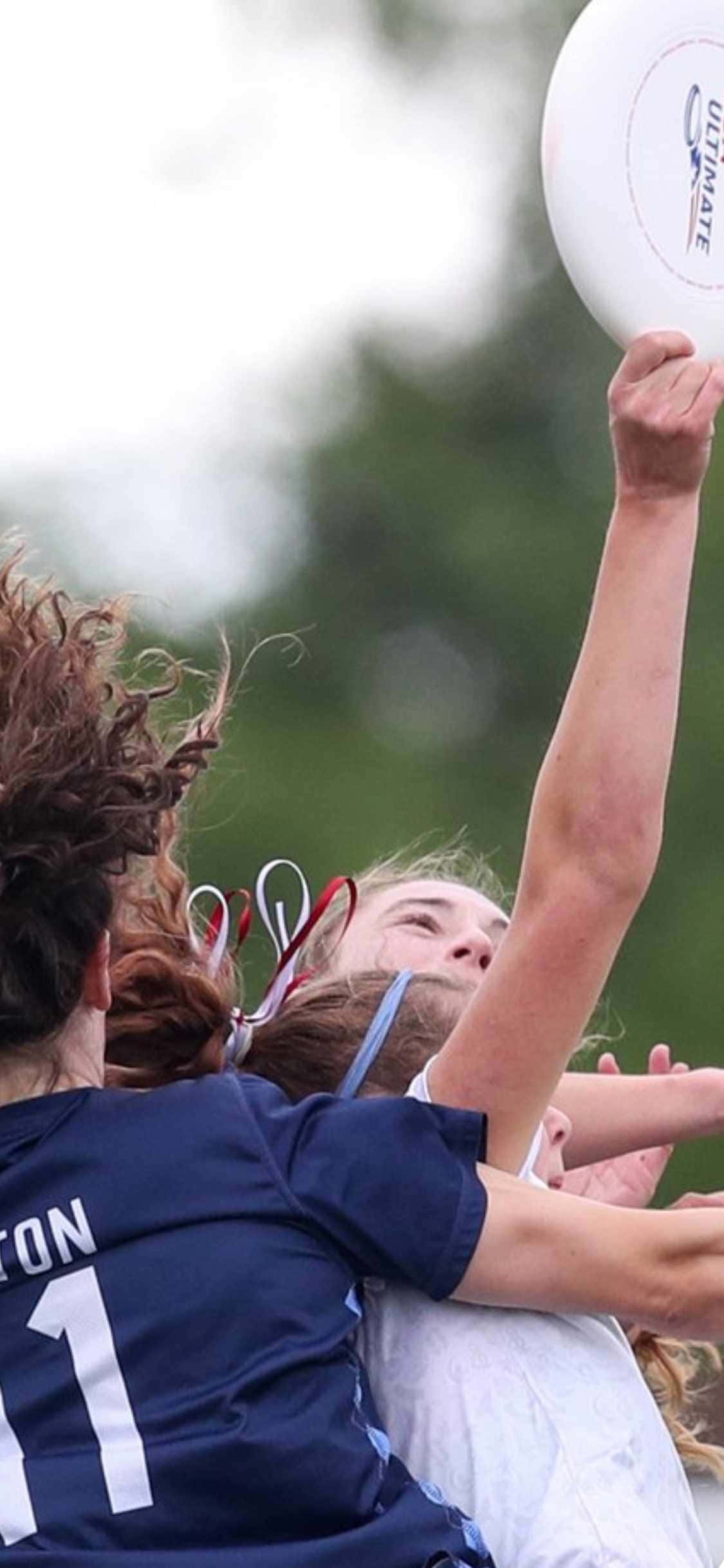 iPhone X ultimate frisbee baggrund med sammenstød Wallpapers