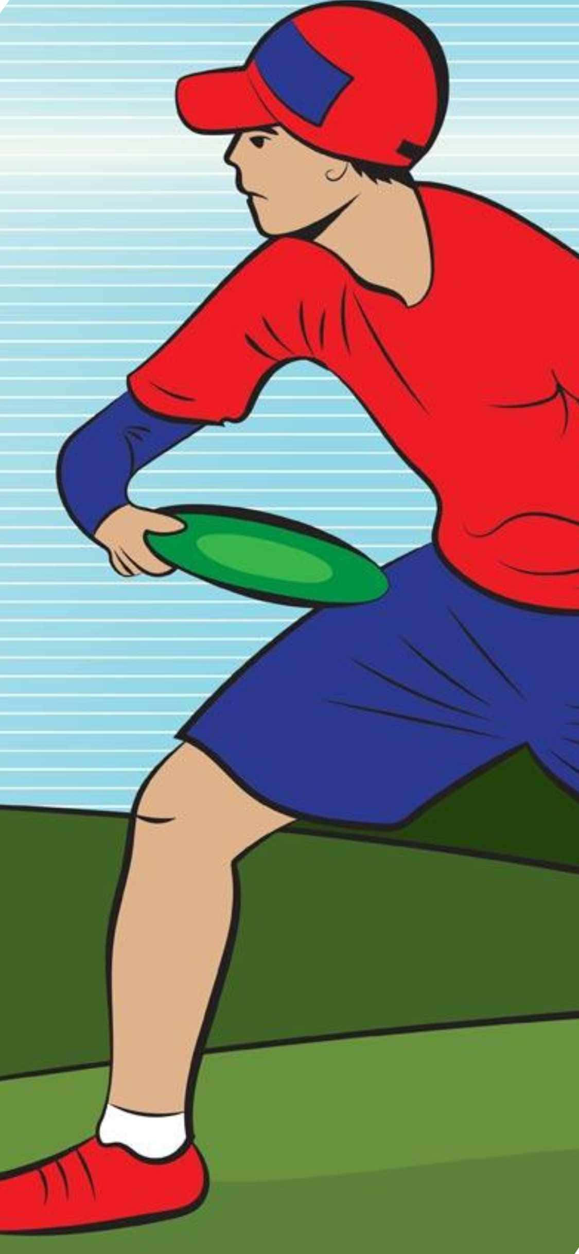 iPhone X Ultimate Frisbee baggrundsillustration Wallpapers