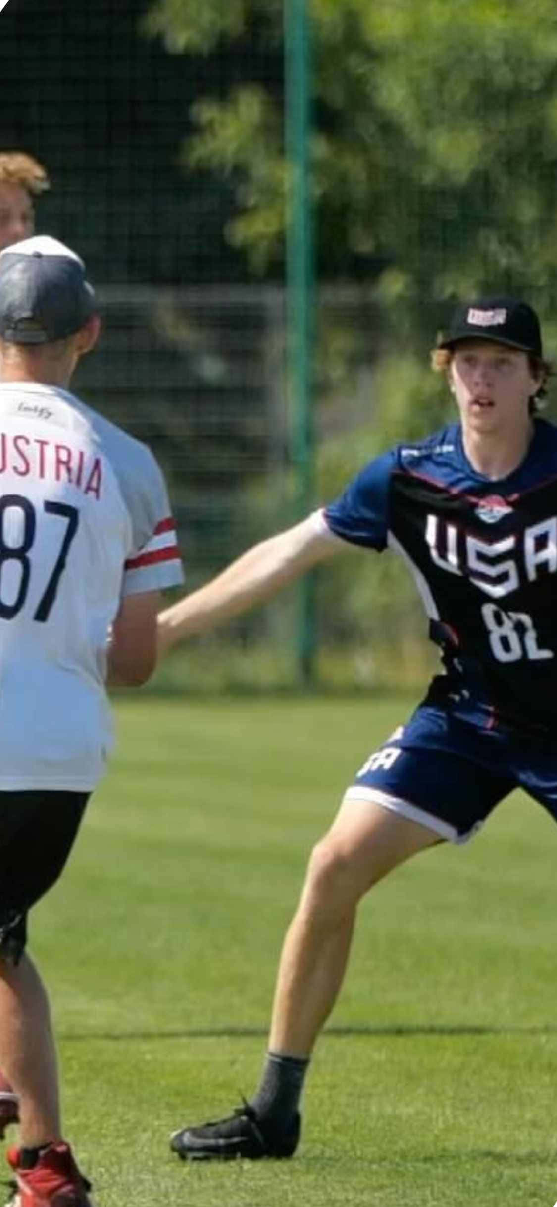 iPhone X ultimate frisbee baggrund med blokering Wallpapers